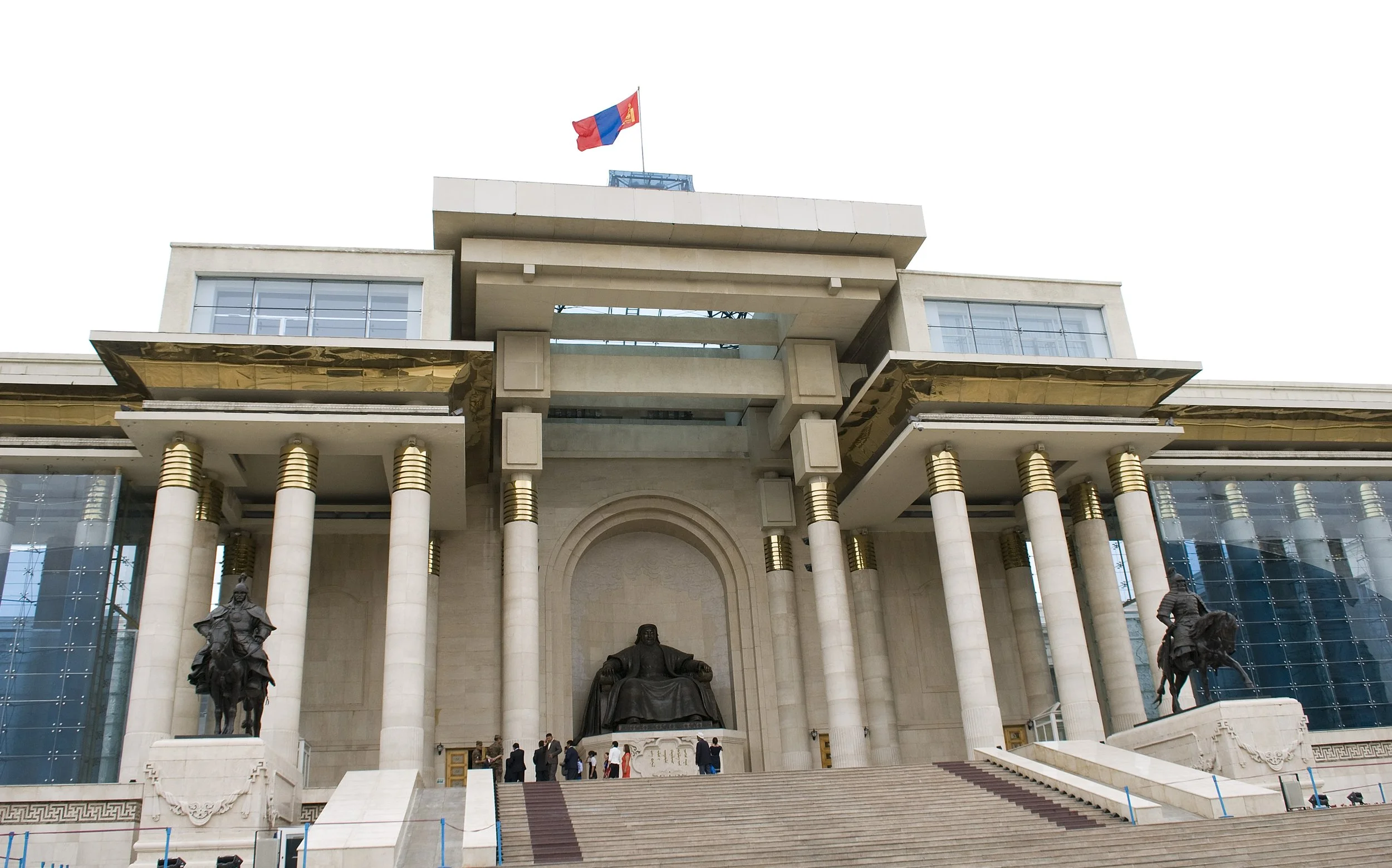 Statua dedicata a Genghis Khān (1162-1227), condottiero e fondatore dell'Impero mongolo.