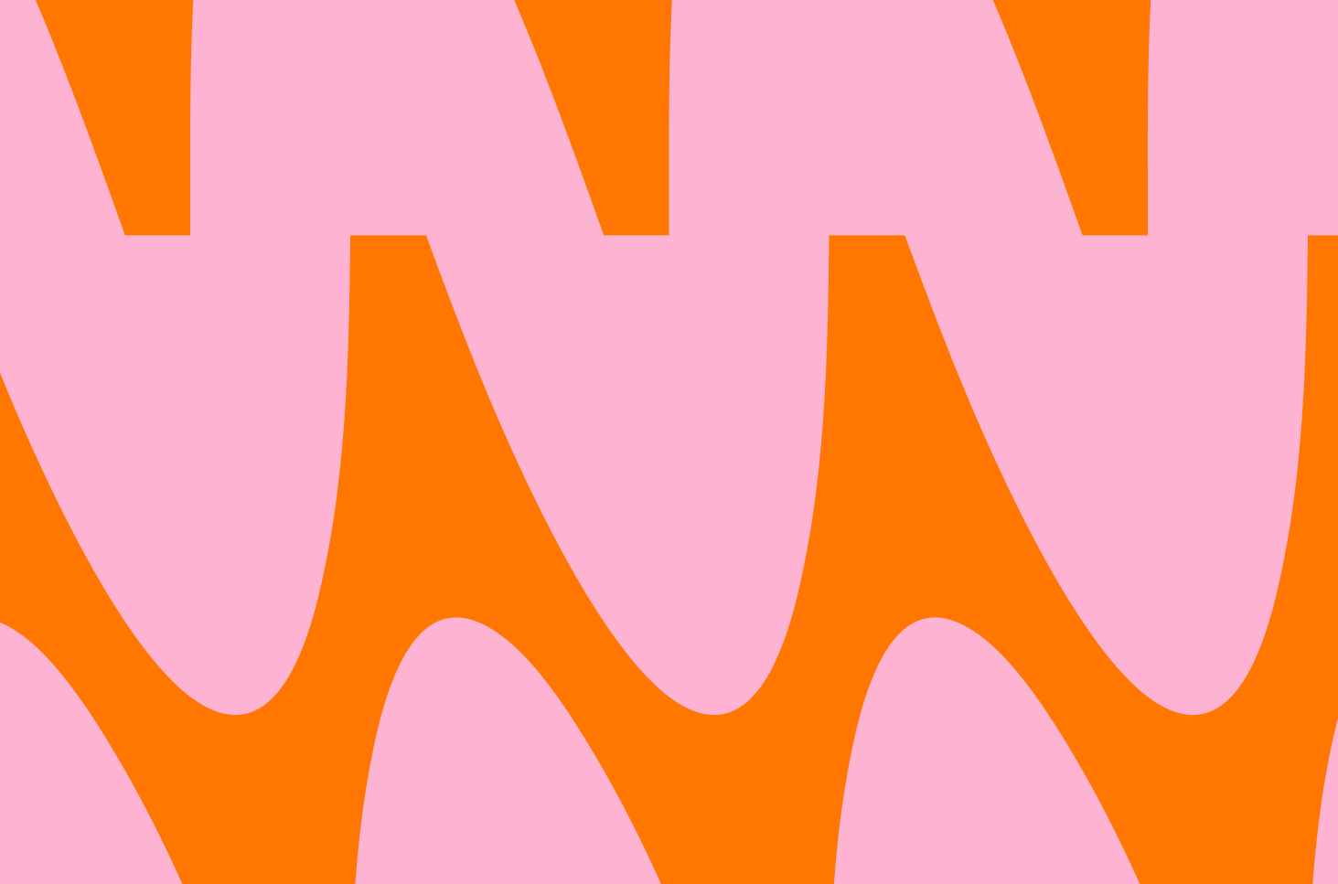 Abstract pattern with large pink and orange shapes.