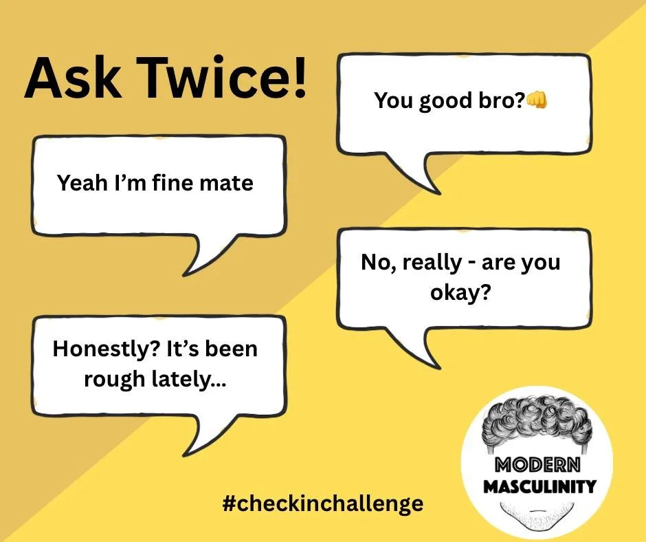 💬 CHECK-IN CHALLENGE | #CheckInBro

Sometimes the first &ldquo;you good?&rdquo; gets a &ldquo;yeah, all good bro 👍&rdquo;
&hellip;but the second one? That&rsquo;s where the real talk starts.

Checking in doesn&rsquo;t have to be deep or awkward &md