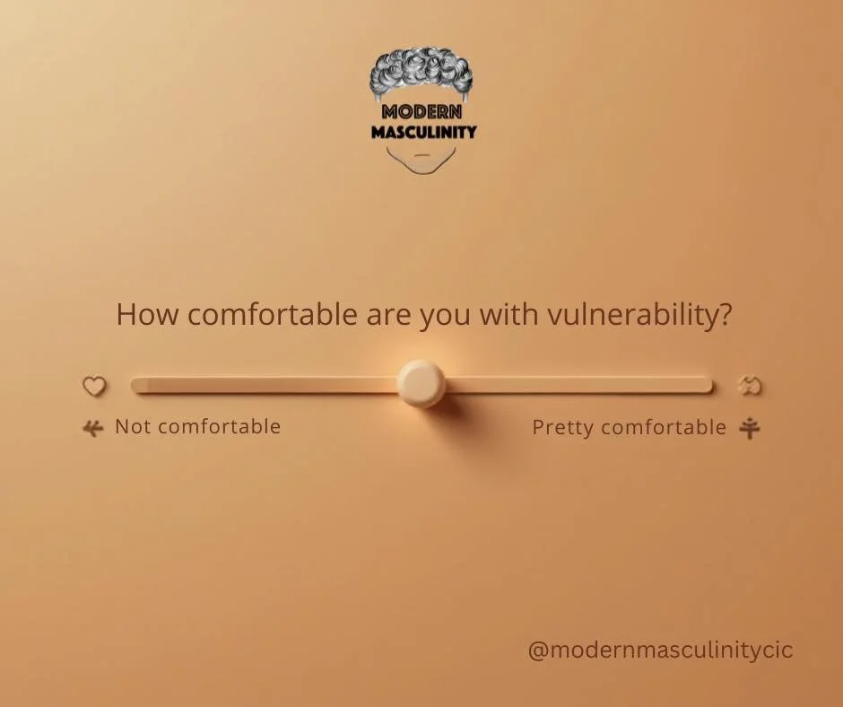 How comfortable are you with vulnerability?

Be honest&hellip; where&rsquo;s your slider at today? 😅
All the way to &ldquo;nope, I&rsquo;m fine mate&rdquo;
Or creeping towards &ldquo;actually&hellip; I might talk about it&rdquo;?

Let&rsquo;s be rea