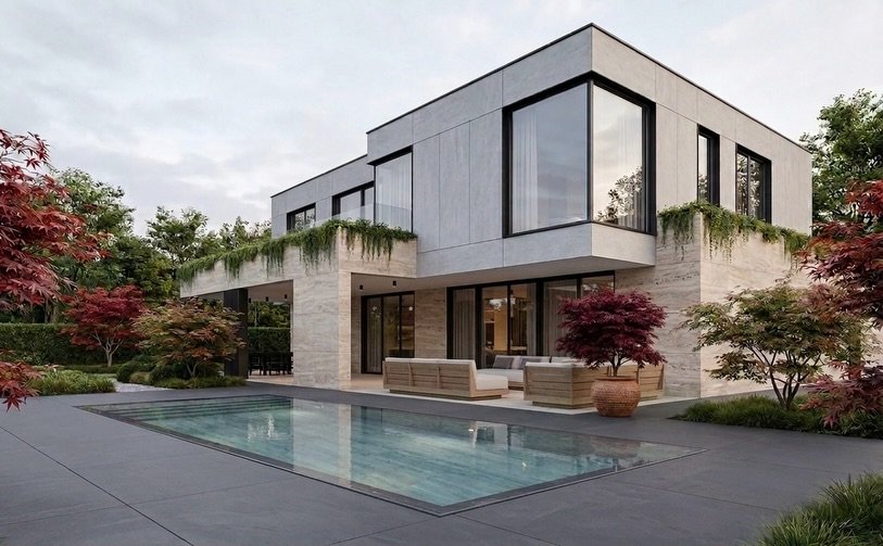 La pierre donne le ton, le reste s&rsquo;aligne.

👉🏻De la lumi&egrave;re et du calme

#geneve #realestate #immobilier #architecture #construction