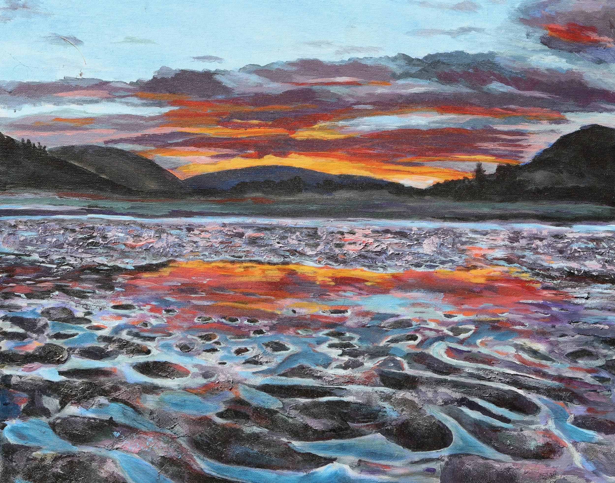 [C32] Carradale Bay (Media: Acrylic, Surface: Paper 29.7x42.0 cm) £70