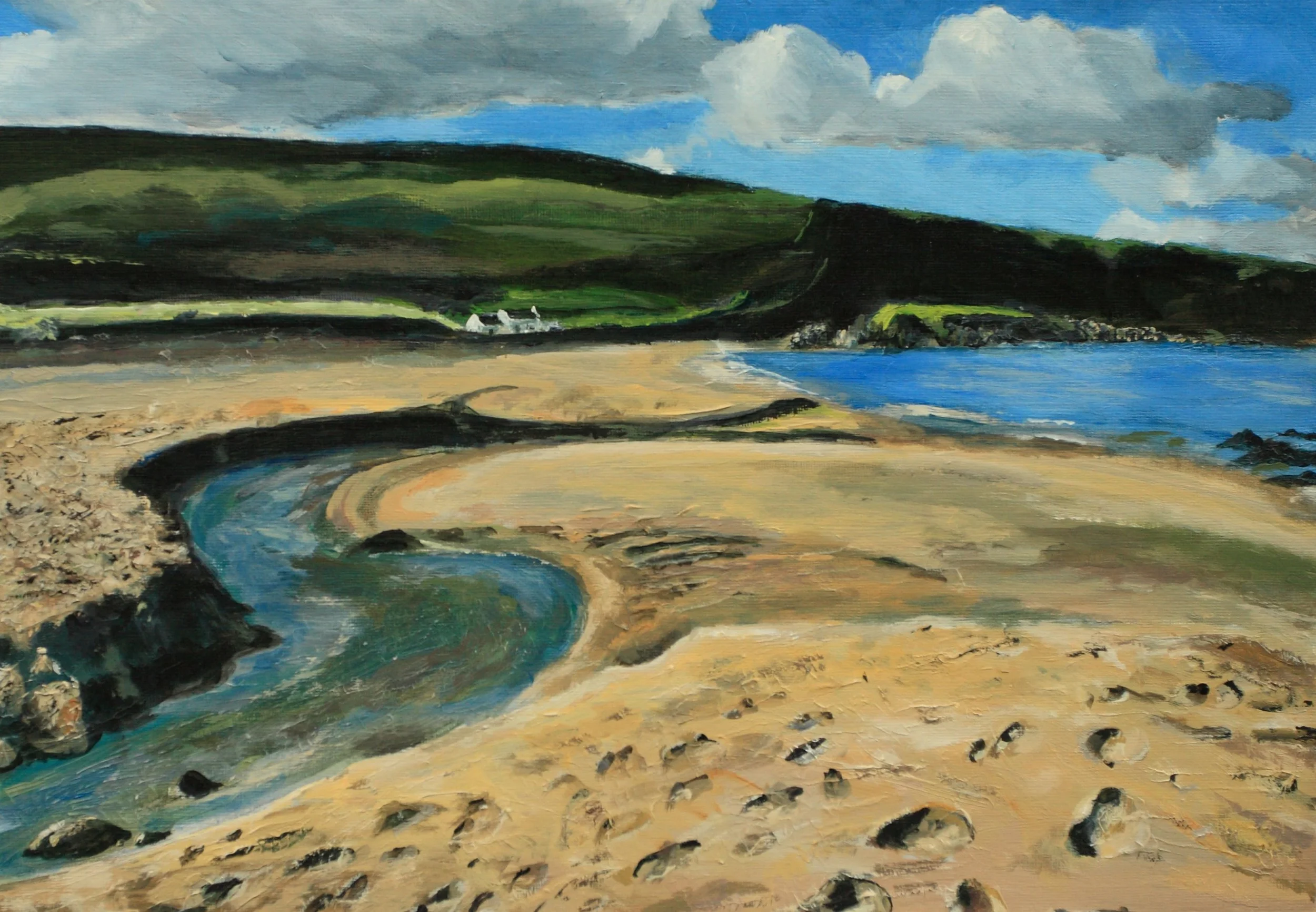 [SH01] Norwick Bay, Unst, Shetland (Media: Acrylic, Surface: Paper 29.7x42.0 cm) £80