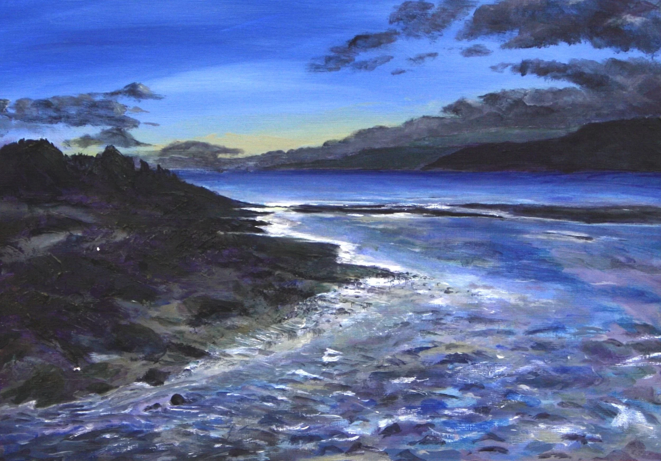 [C10] Carradale Bay (Media: Acrylic, Surface: Paper 29.7x42.0 cm) £70