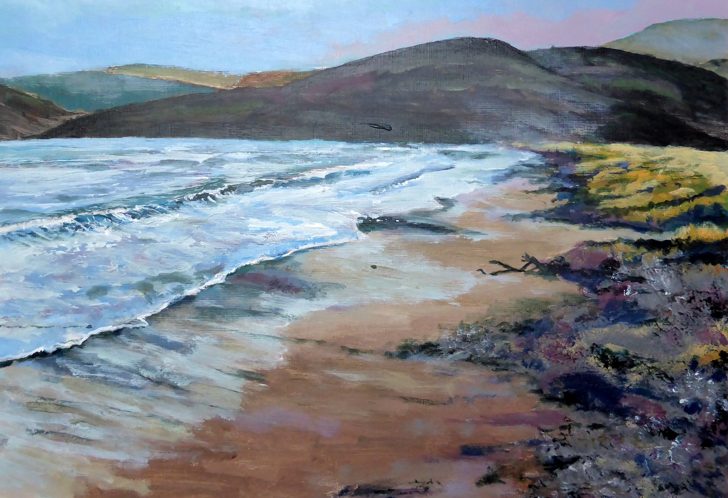 [C30] Carradale Bay (Media: Acrylic, Surface: Paper 29.7x42.0 cm) £70