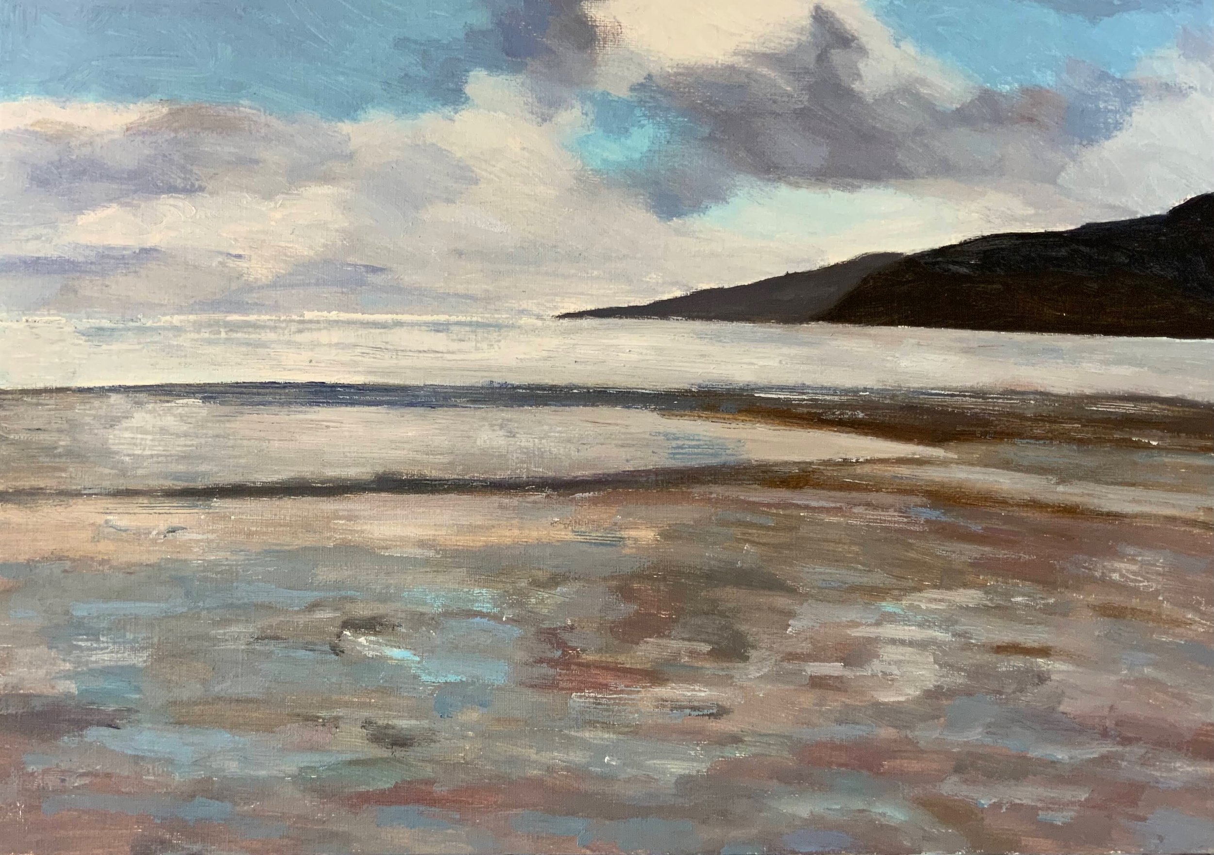 [C38] Carradale Bay (Media: Acrylic, Surface: Paper 29.7x42.0 cm) £70