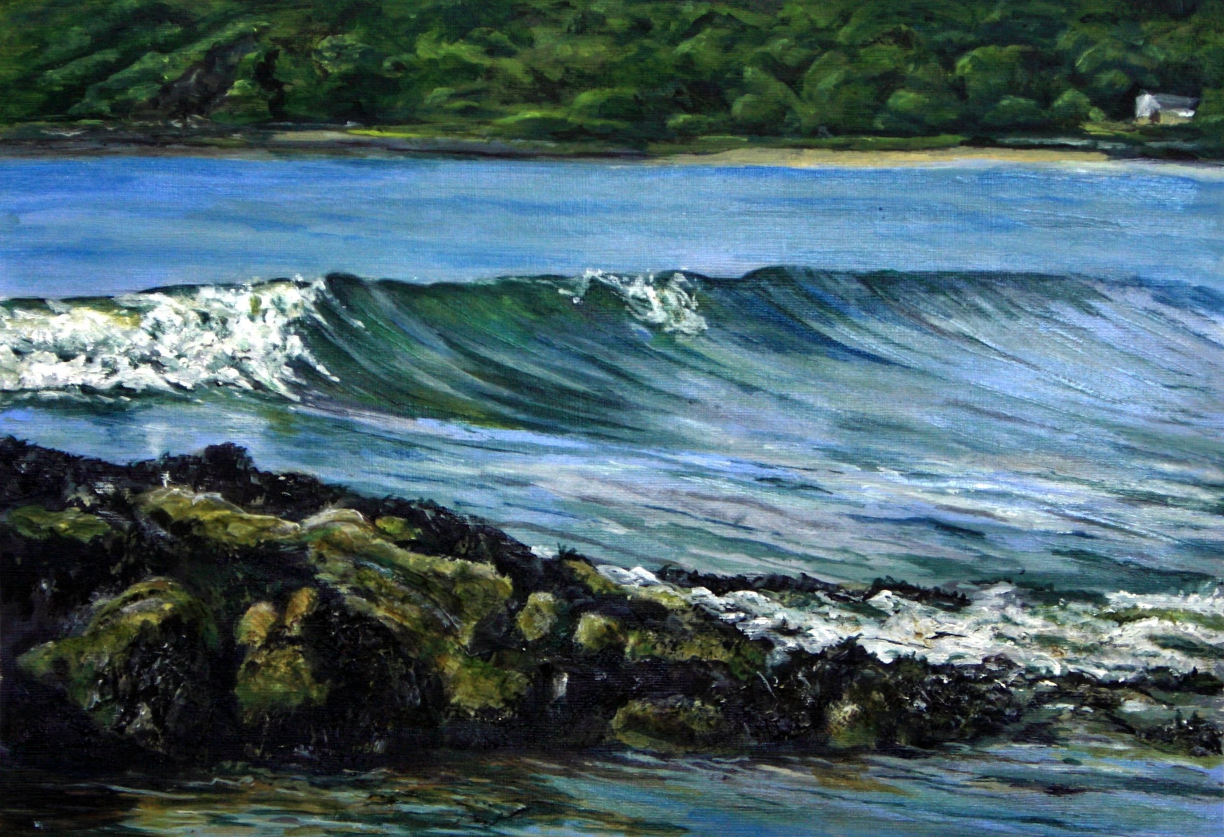 [C11] Carradale Bay (Media: Acrylic, Surface: Paper 29.7x42.0 cm) £70