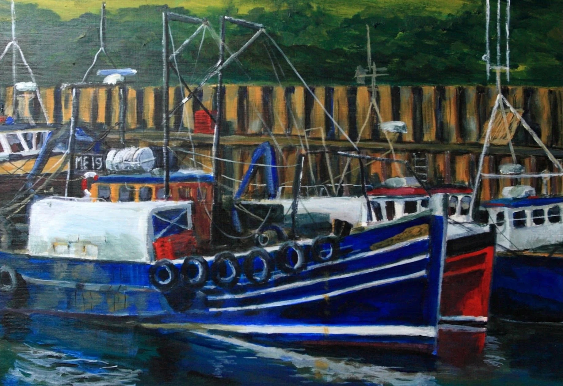 "ANGUS ROSE III" [ME19] (Media: Acrylic, Surface: Paper A3)