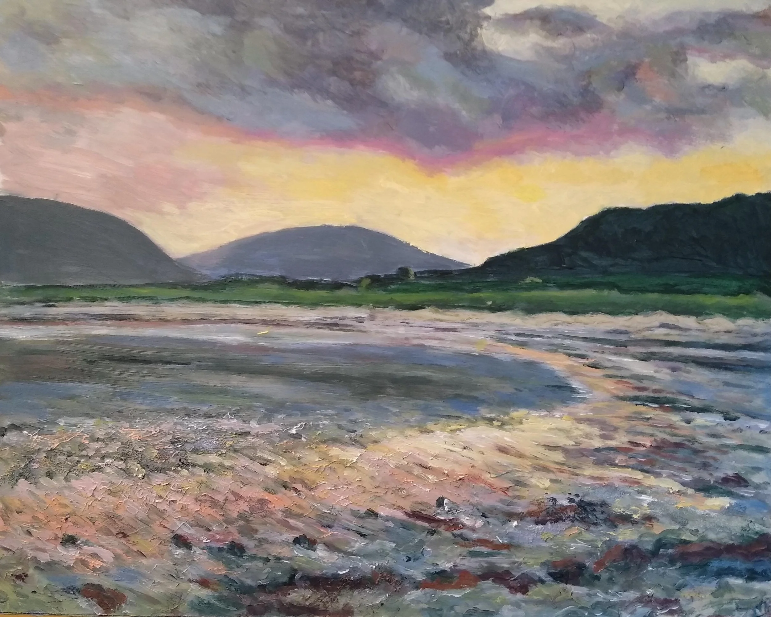 [C37] Carradale Bay (Media: Acrylic, Surface: Paper 29.7x42.0 cm) £70