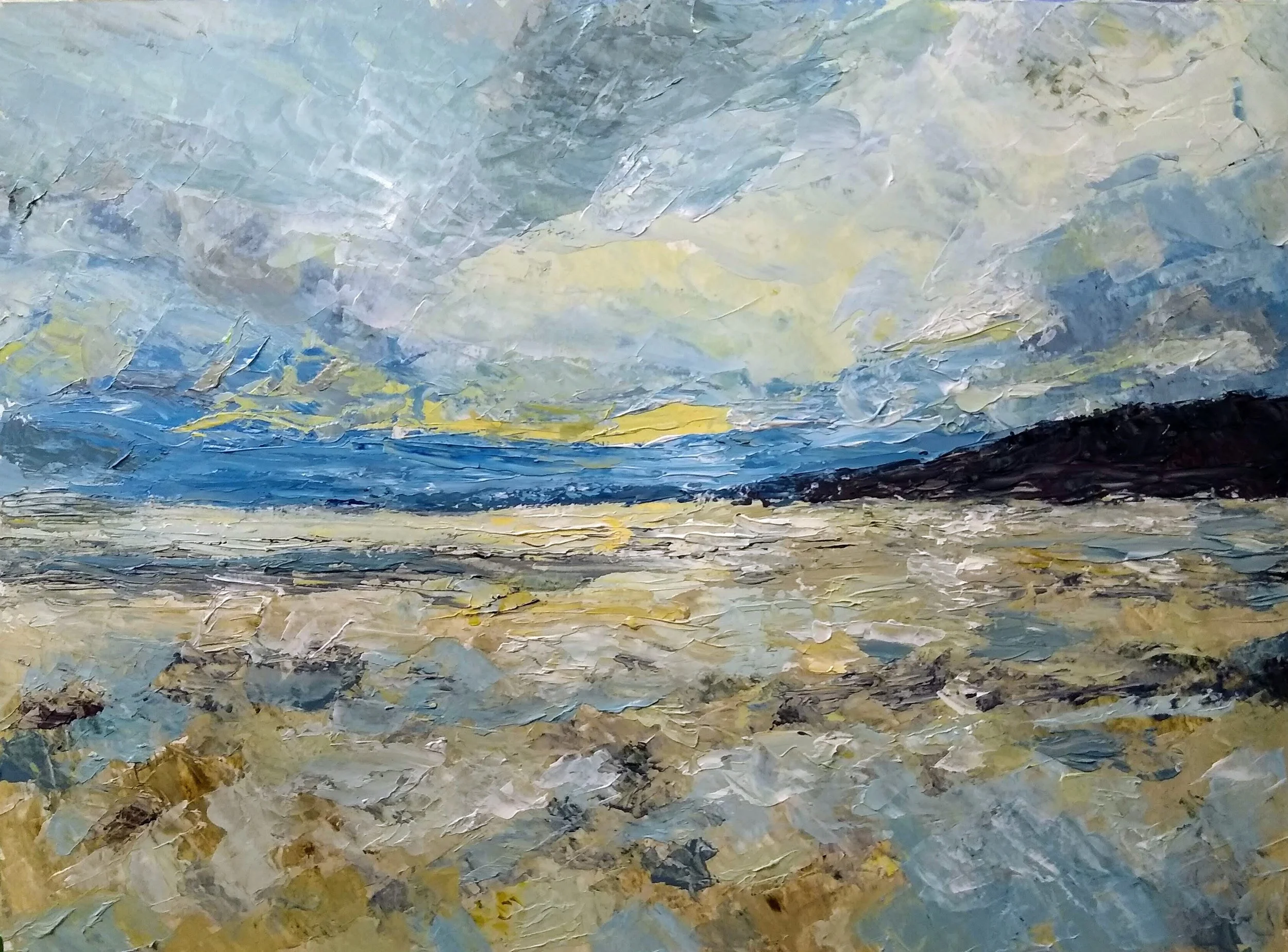 [C39] Carradale Bay (Media: Acrylic, Surface: Paper 29.7x42.0 cm) £50