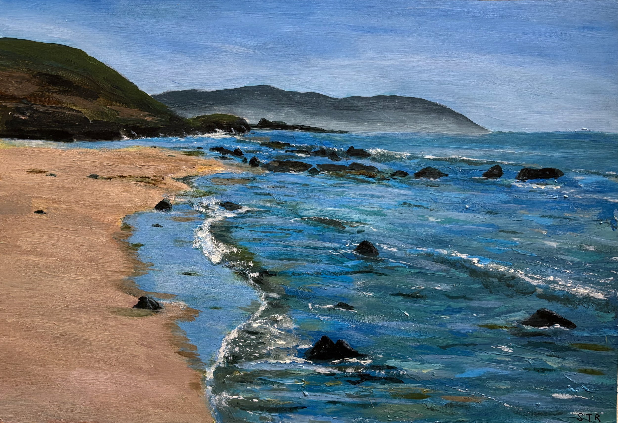 [S13] Port Corbert No.2, Kintyre (Media: Acrylic, Surface: Paper 29.7x42.0 cm) £70