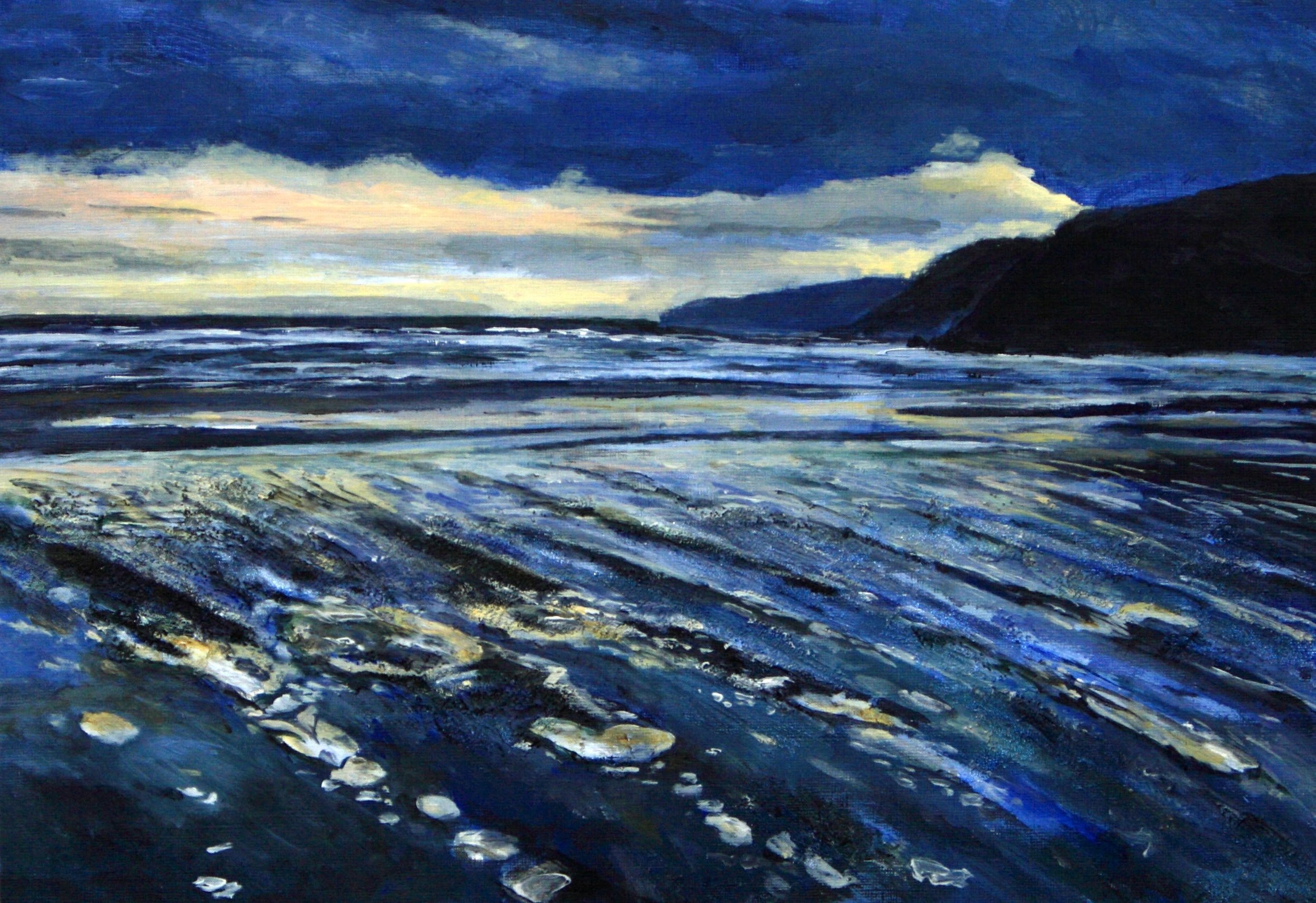 [C45] Carradale Bay (Media: Acrylic, Surface: Paper 29.7x42.0 cm) £70