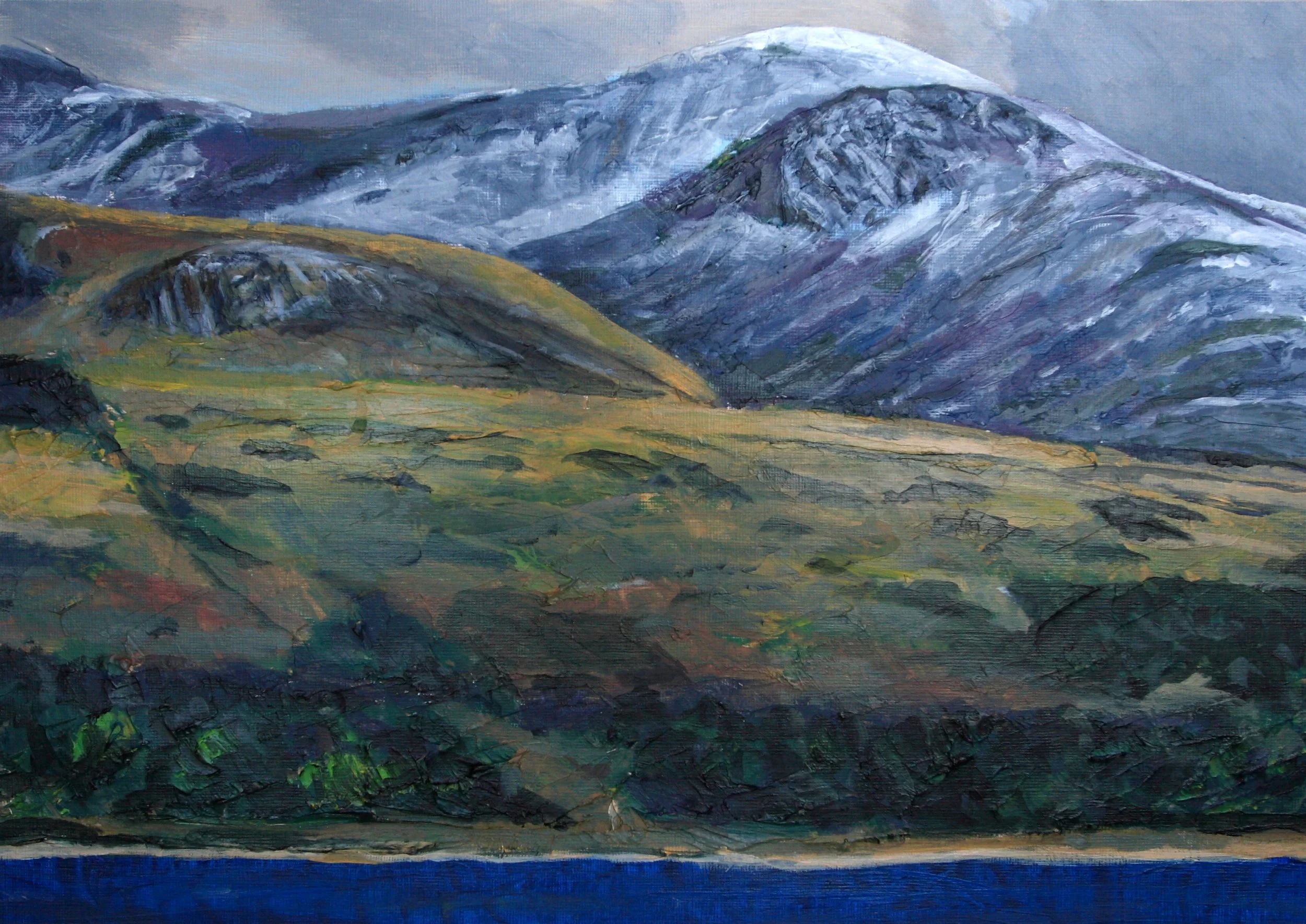 [G12] Arran from Grogport  (Media: Acrylic, Surface: Paper 29.7x42.0 cm) £50