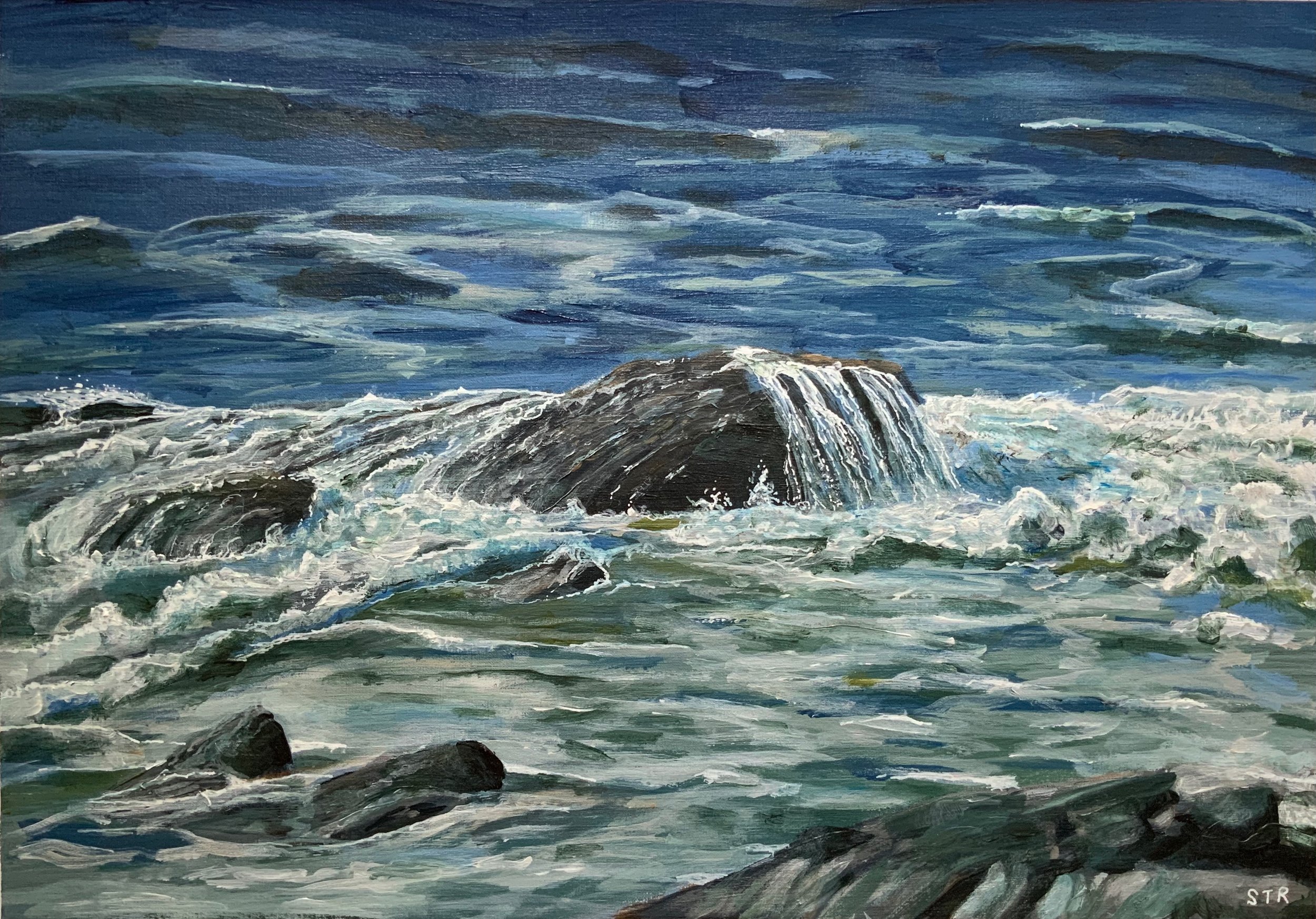 [S06] Machrihanish No, 02, Campbeltown (Media: Acrylic, Surface: Paper 29.7x42.0 cm) £70