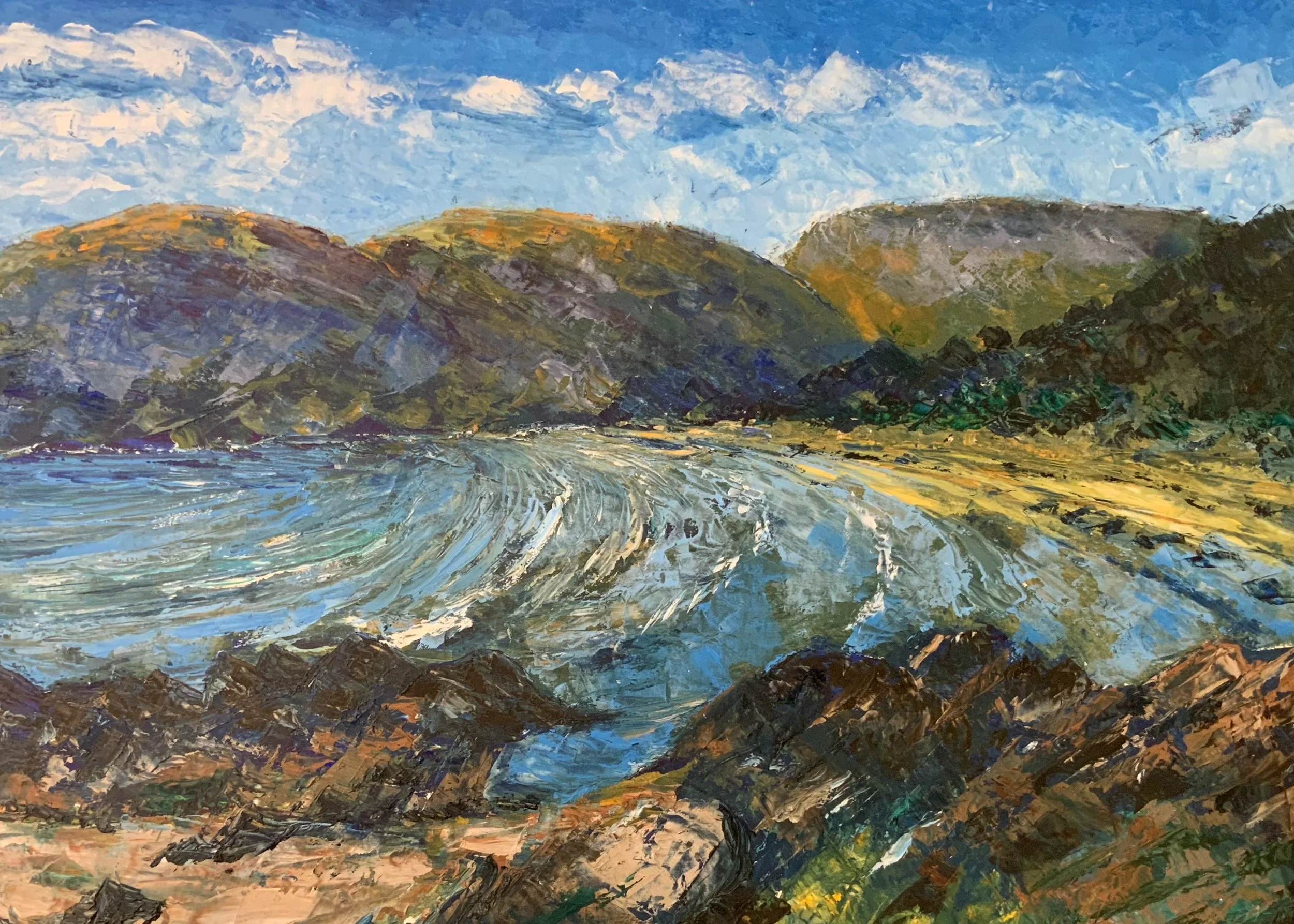 [C23] Carradale Bay (Media: Oil, Surface: Paper 29.7x42.0 cm) £70