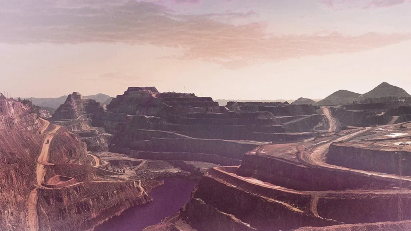 The Argyle diamond mine in Western Australia, historically the world’s primary source of rare pink and red diamonds before its closure in 2020.