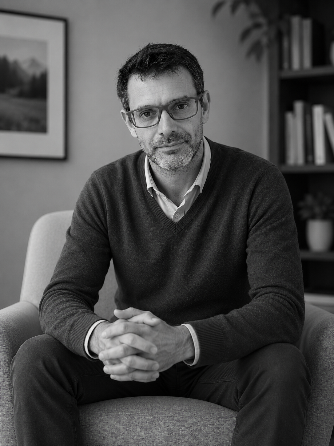 Hos Marcelo Larrosa møder du en terapeut, der arbejder ud fra et humanistisk og eksistentielt menneskesyn. Her er der plads til at udforske livets store spørgsmål i et trygt og lyttende rum.