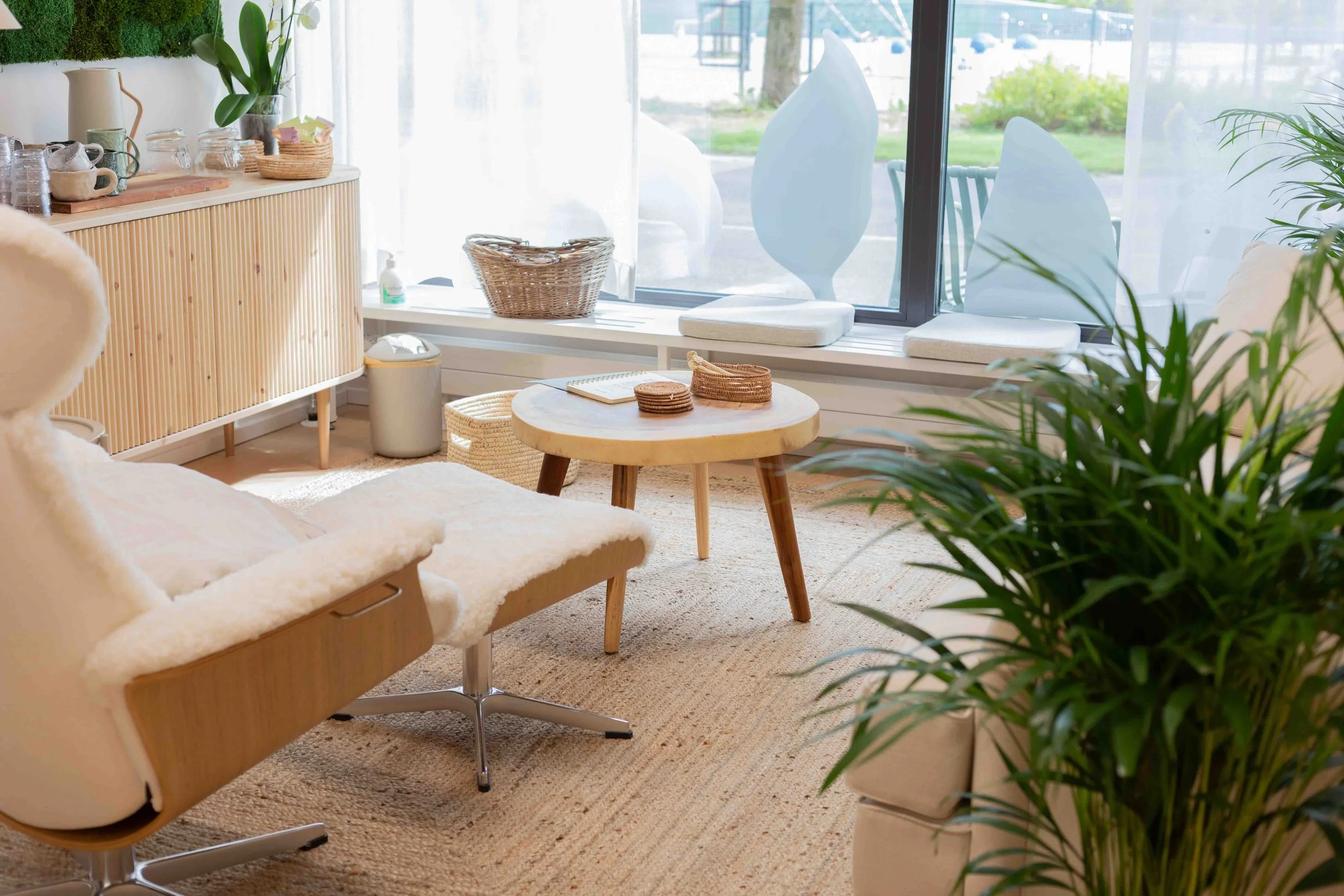 Viihtyisä ja vehreä lounge