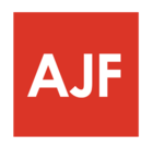 AJF Art Jewelry Forum logo with red square and white initials