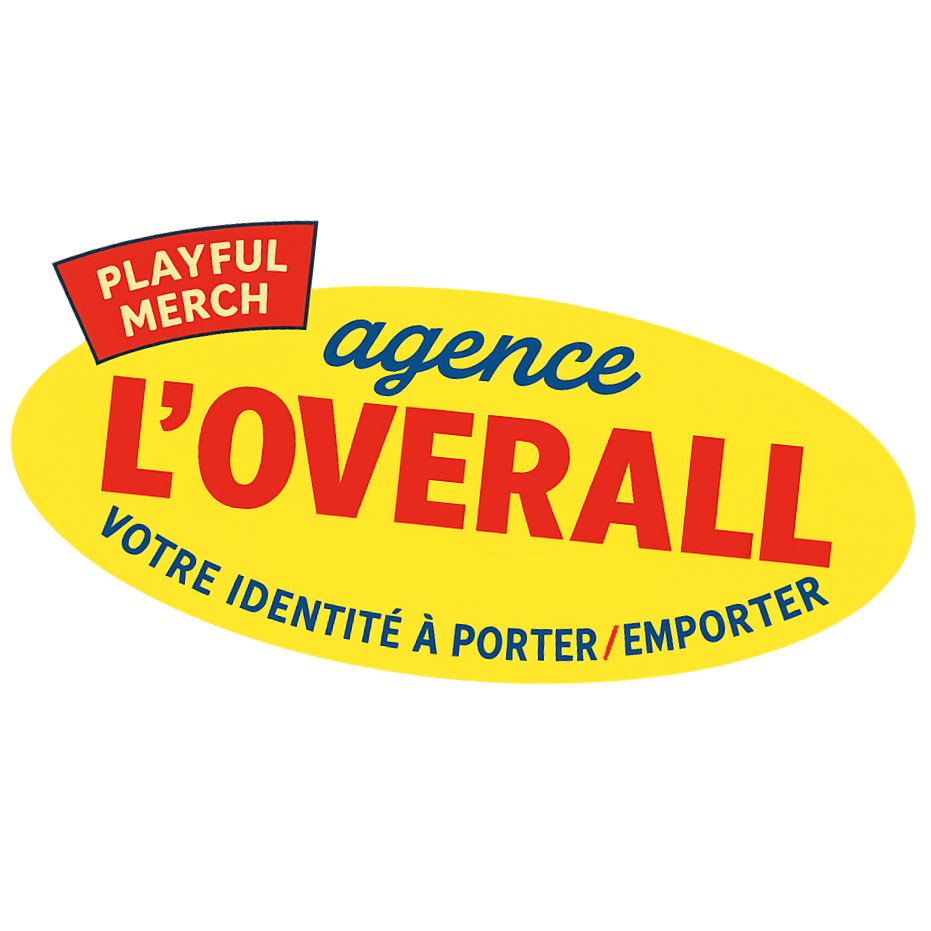 Création de merch textile sur mesure pour une marque d’hospitality par L’Overall, studio créatif parisien.