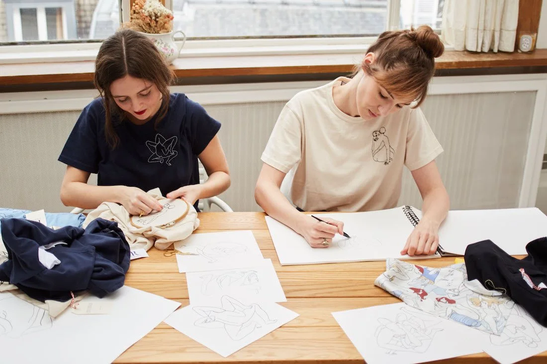 Eva Bromberg et Louise Bourgoin, une collaboration à 4 mains. 
