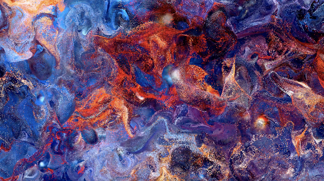 Organic fluid animation constantly in flux (Copy)