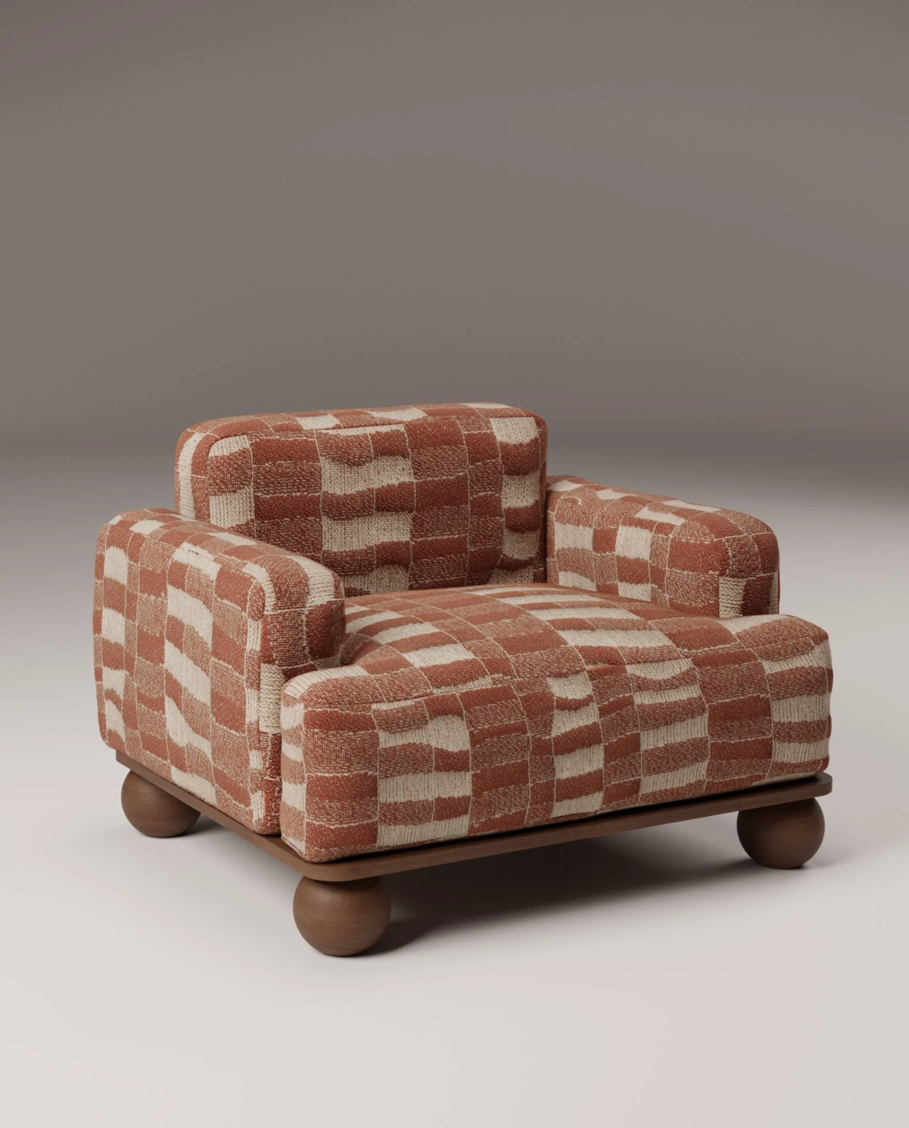 The Eroded Cove Armchair in four fabrics from the Hamptons collection. Which one is for you?