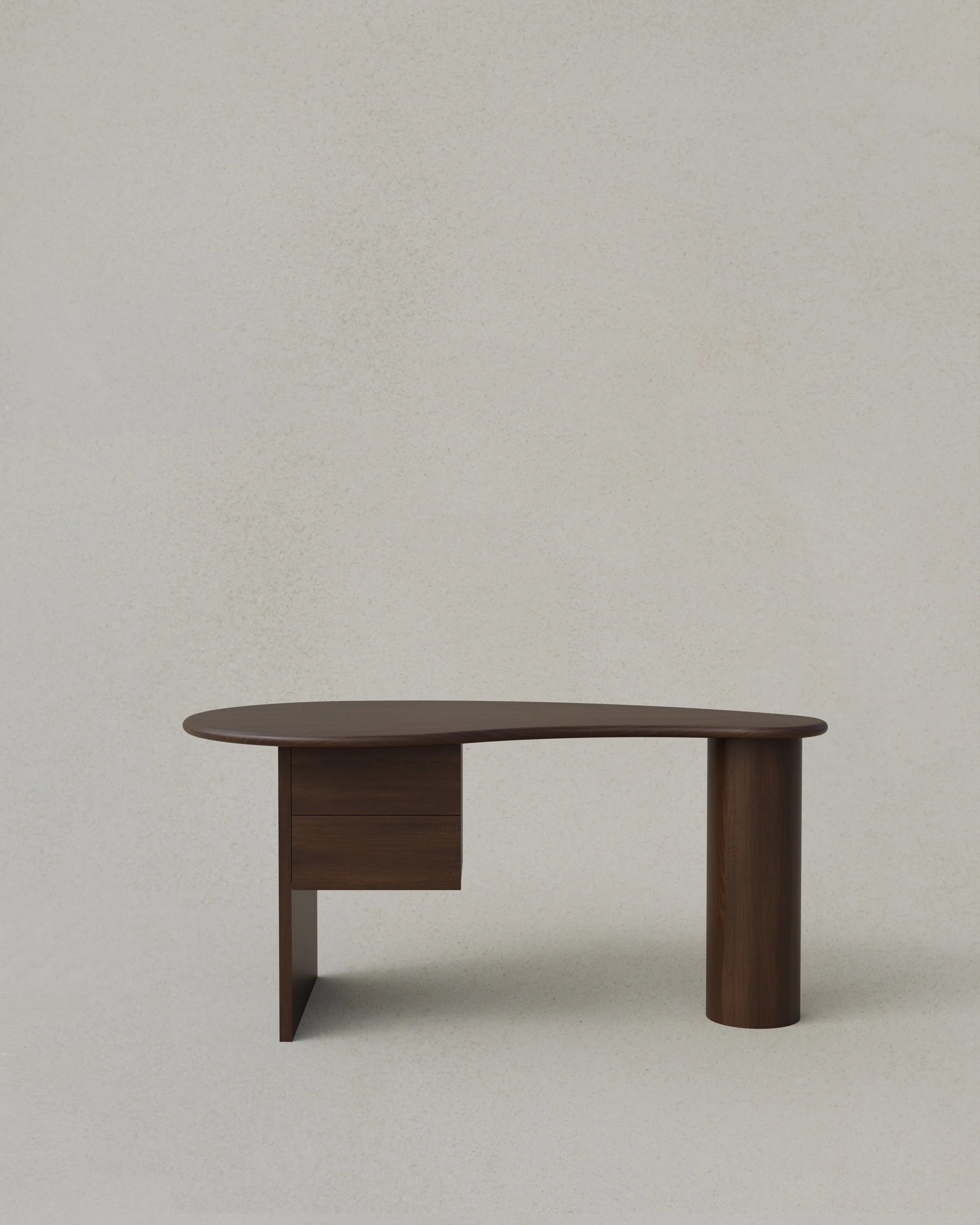 Kidney Desk 2 Drawers Med Choc Front.jpg