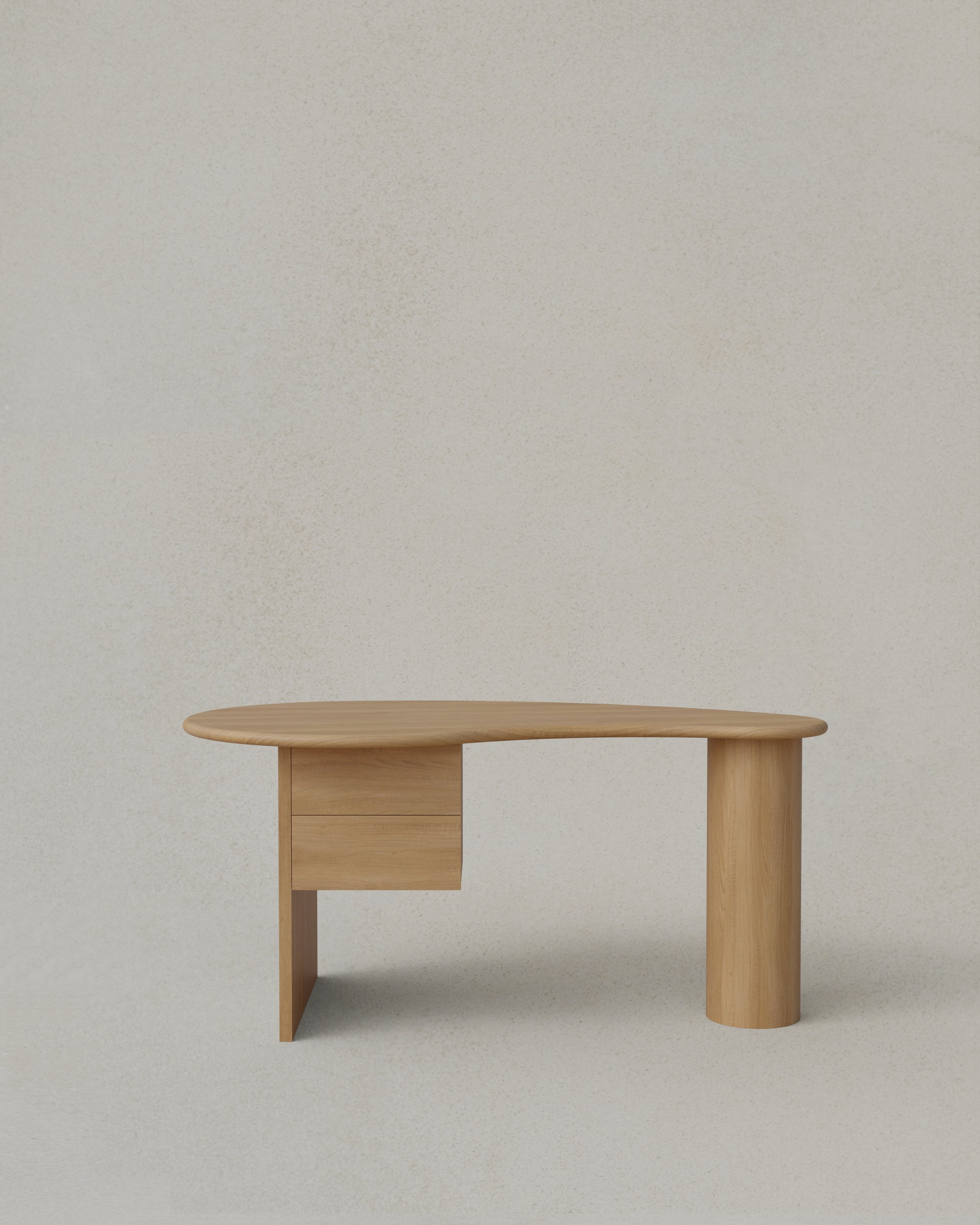 Kidney Desk 2 Drawers Med Natural Front.jpg