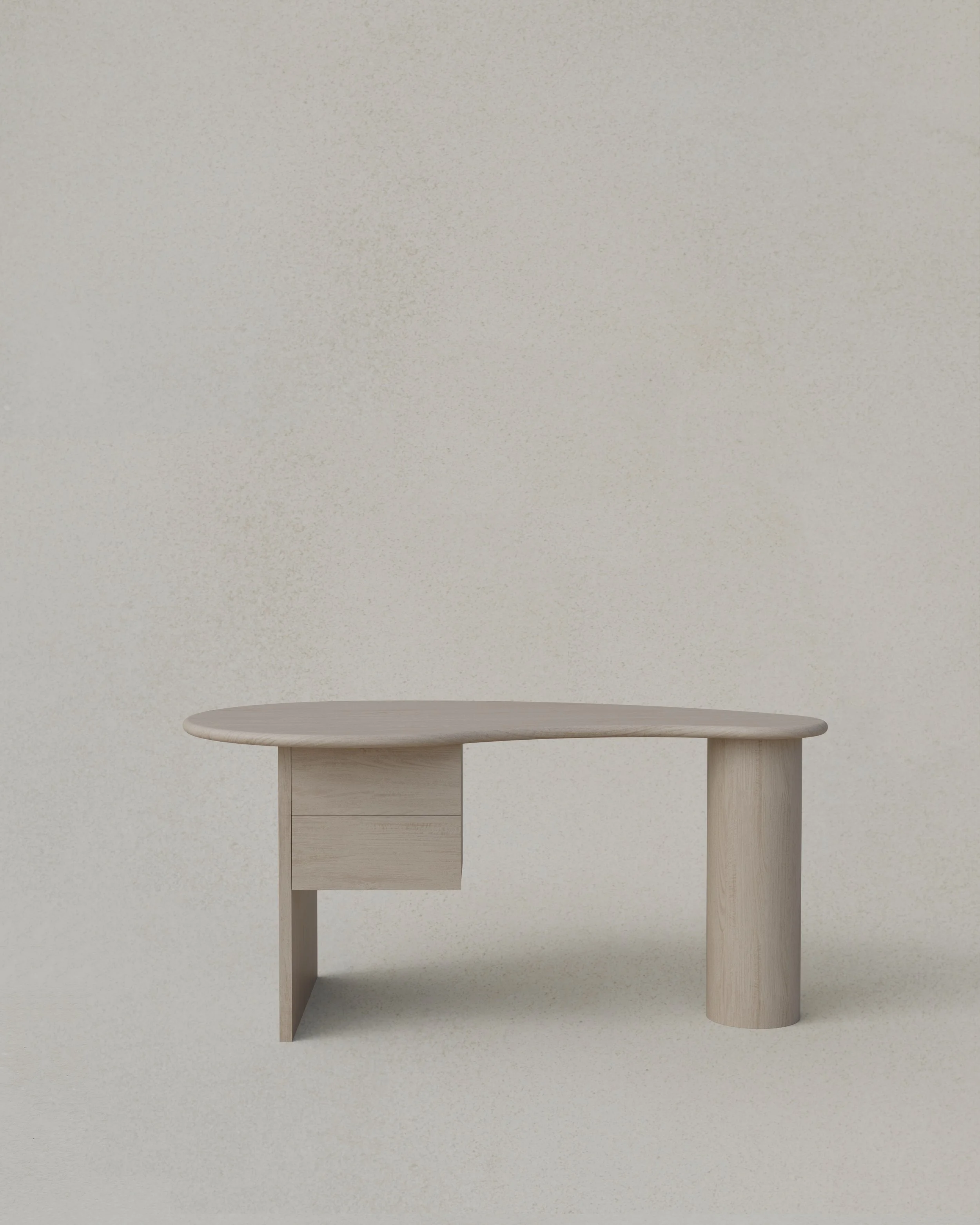 Kidney Desk 2 Drawers Med White Front.jpg