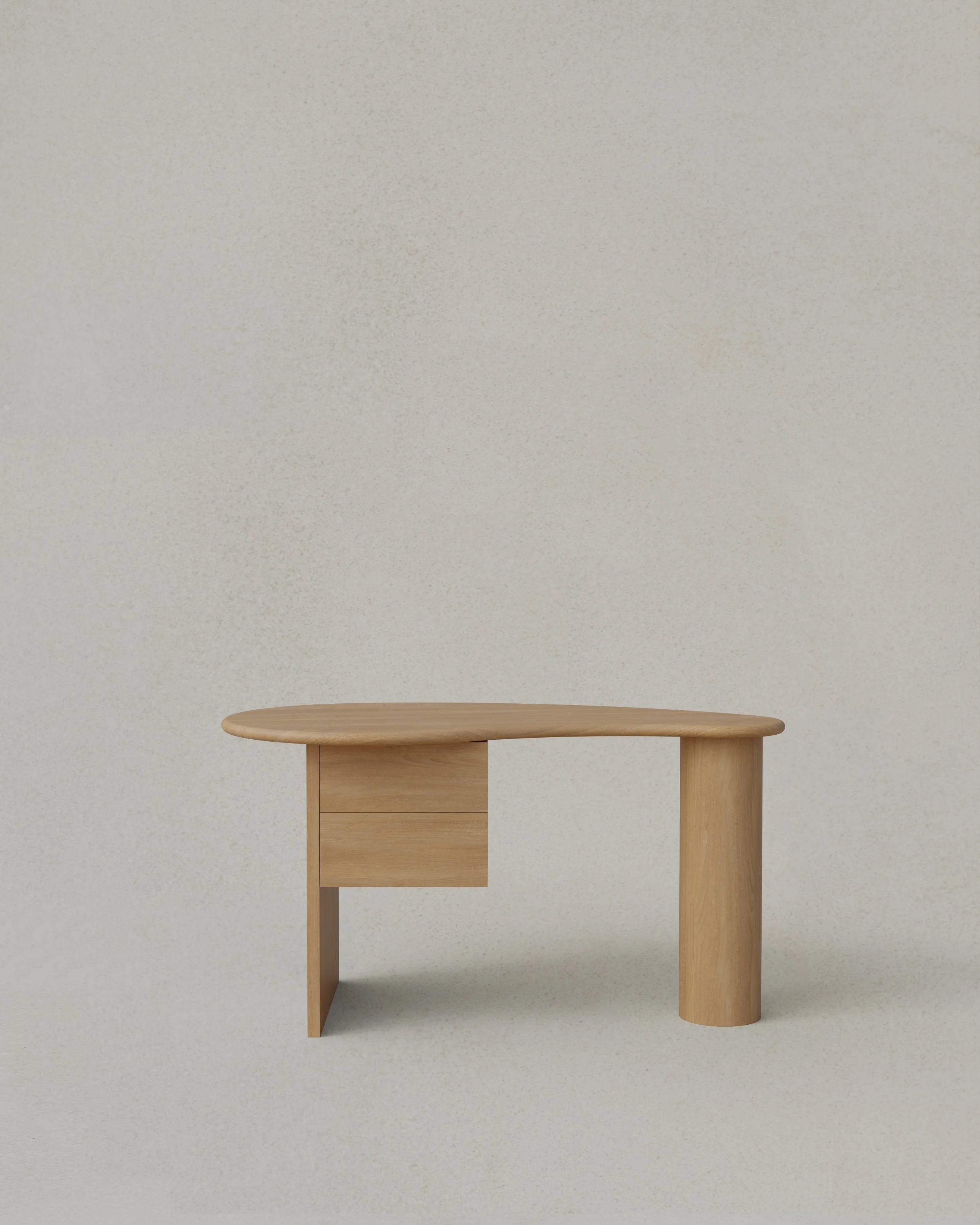 Kidney Desk 2 Drawers Small Natural Front.jpg