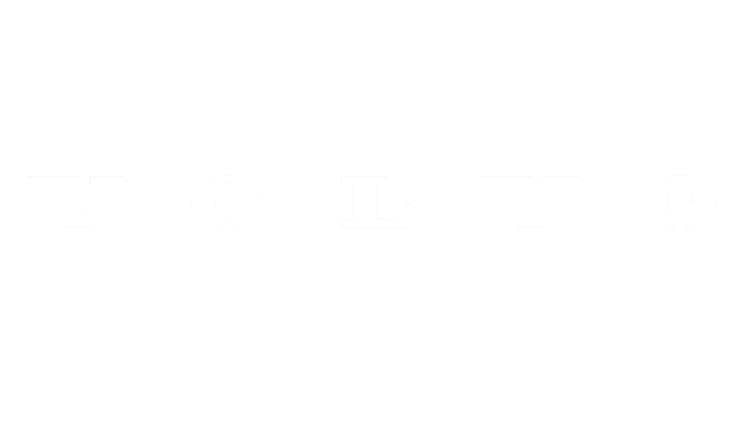 Logo de Volvo avec le nom écrit en blanc sur un fond noir