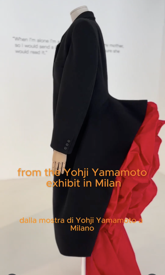 Best of The “Letter to the Future” Yohji Yamamoto Exhibition. 
Invited by 10 Corso Como.