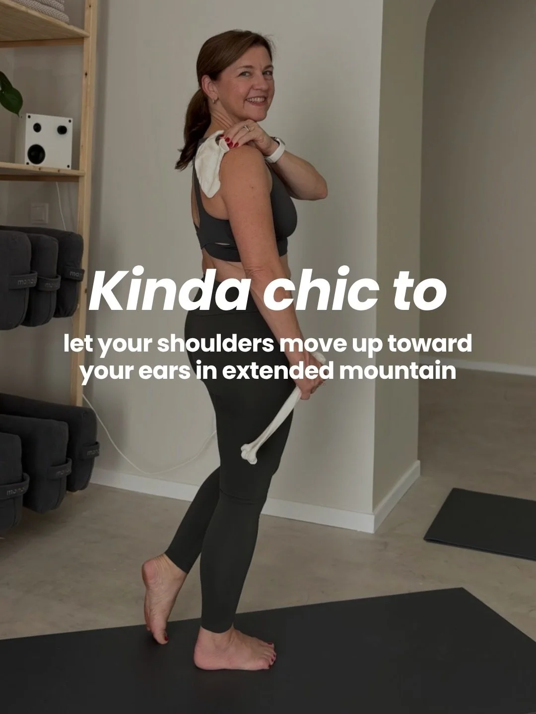 Yoga teachers love an absolute cue.

I get it. It makes it seem easier to know that to say. 

The shoulders up versus shoulders down debate, and every other alignment debate in yoga, will go on forever. There&rsquo;s never going to be one correct ans