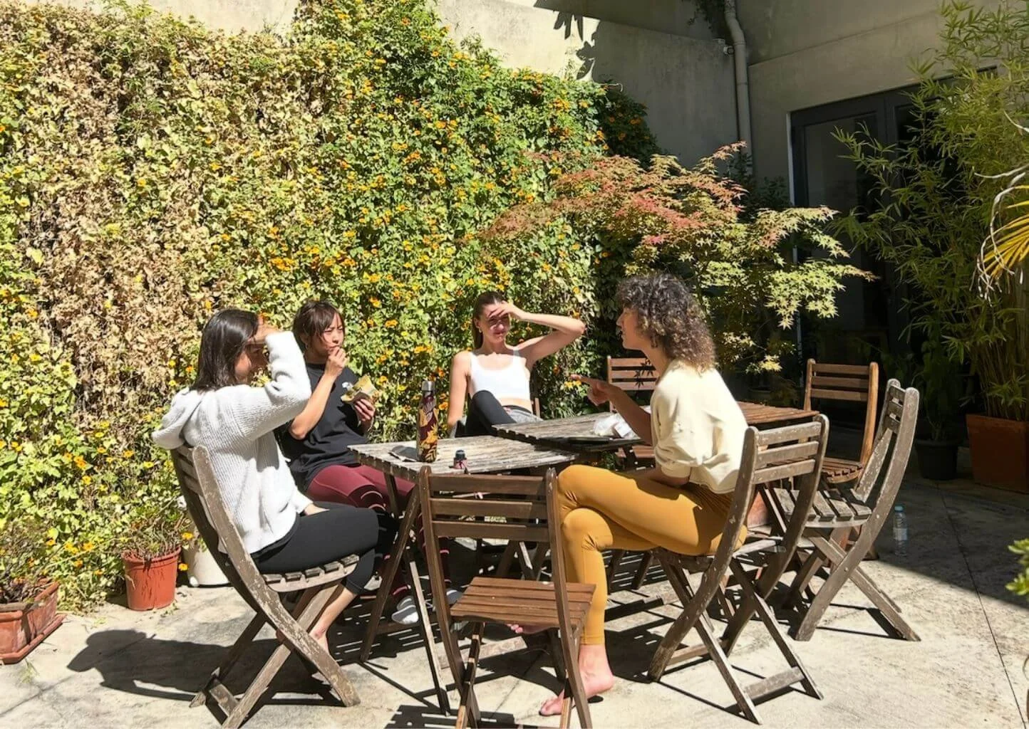community gathering of yoga teachers in portugal