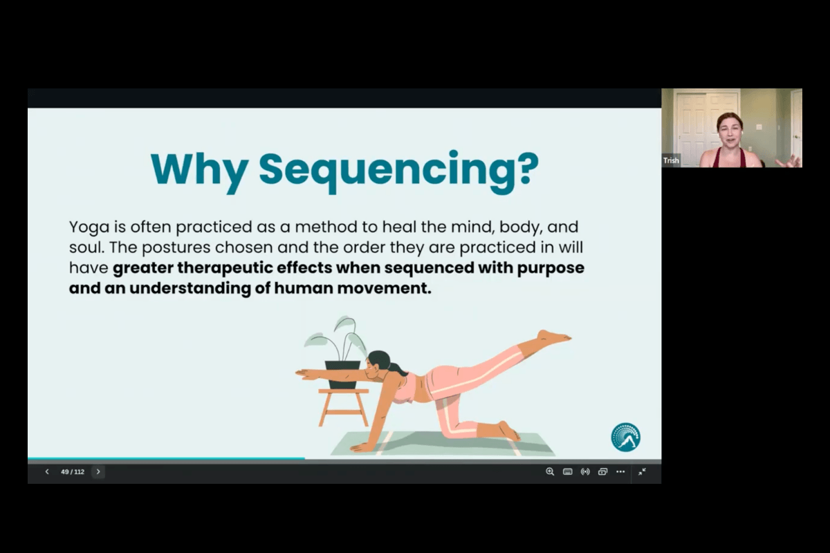 Dr. Trish Corley teaching the sequencing pillar live inside the Elevate Your Impact Mentorship