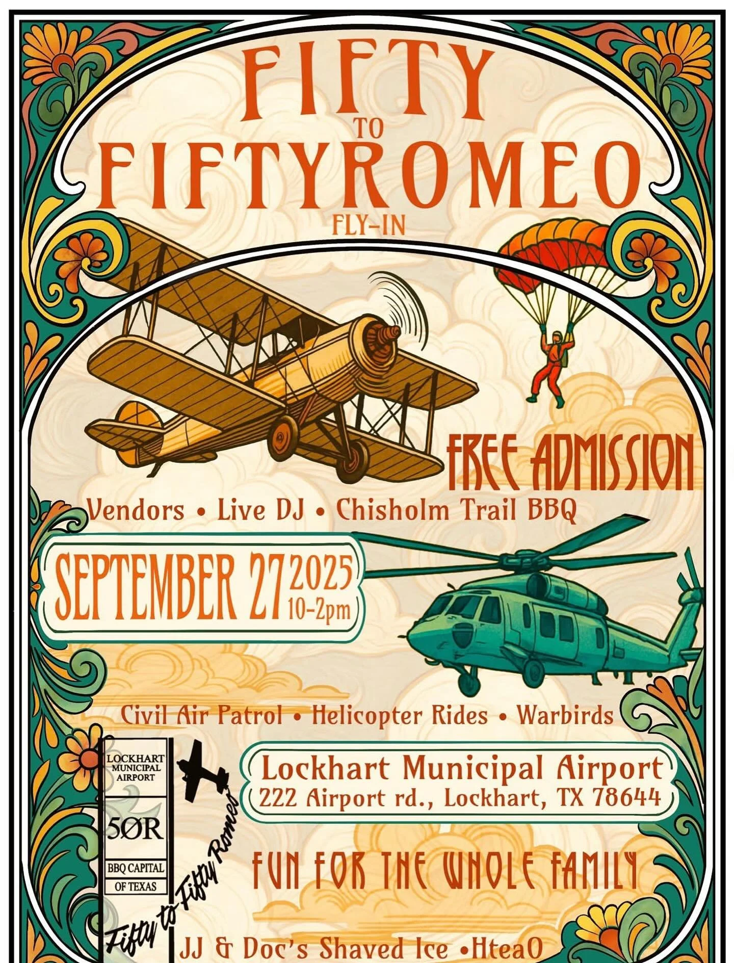 Come visit us! Women in Aviation Austin Chapter has a booth at the Fifty to Fifty Romeo Fly-In this Saturday! We&rsquo;ll be there from 10am to 2pm! ✈️😊 Join the fun!
