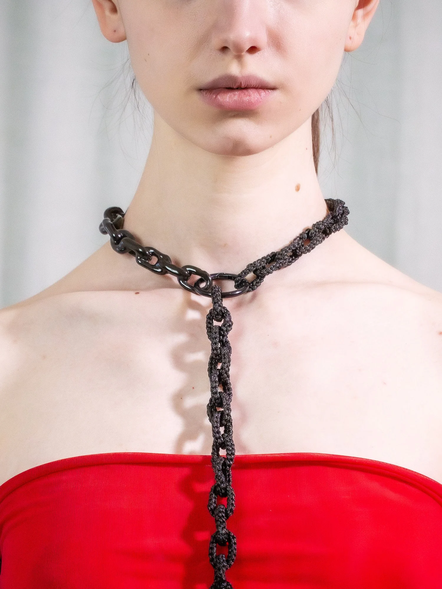 Chain leash necklace