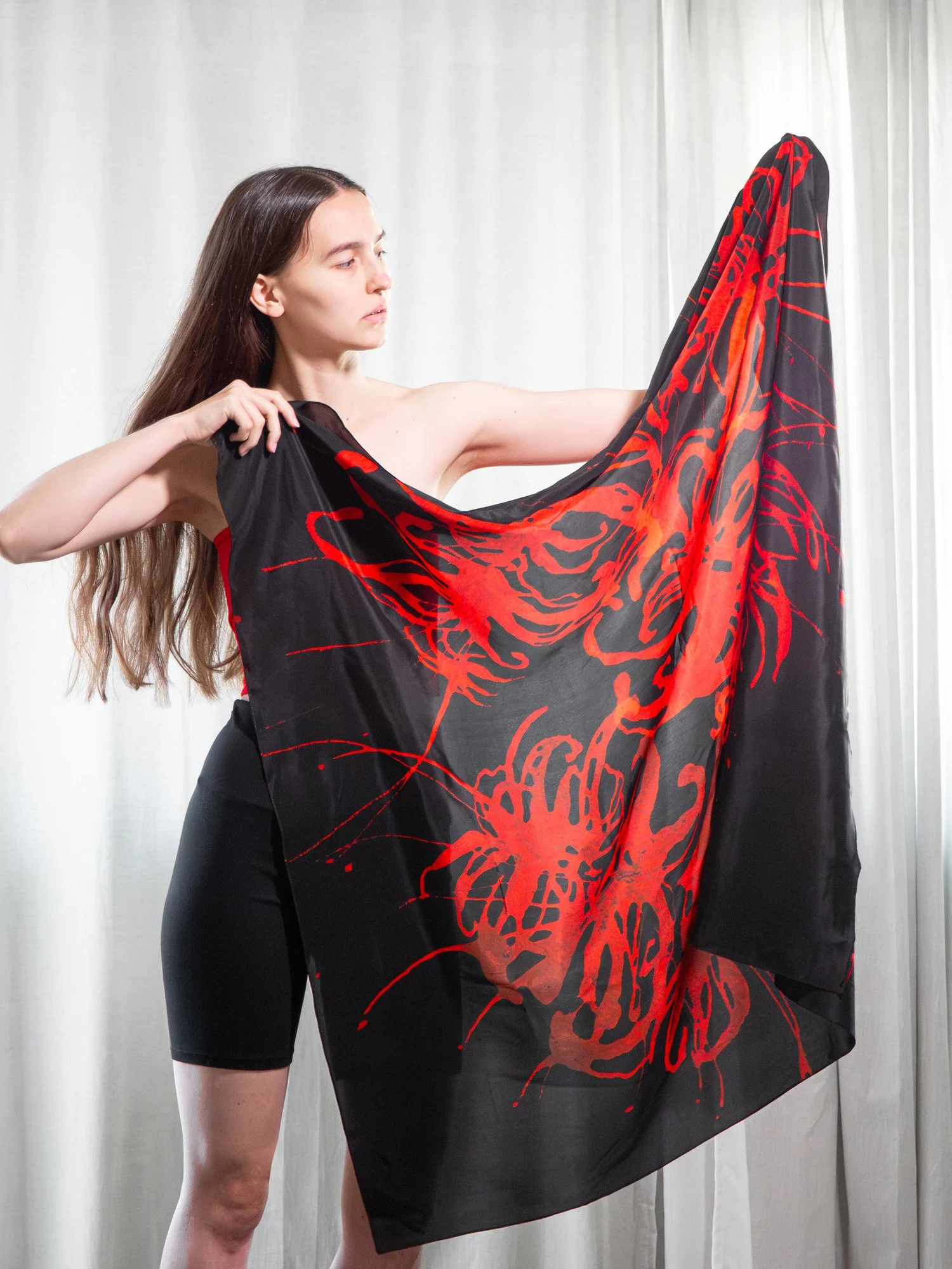 Black Kusari scarf, 128x128