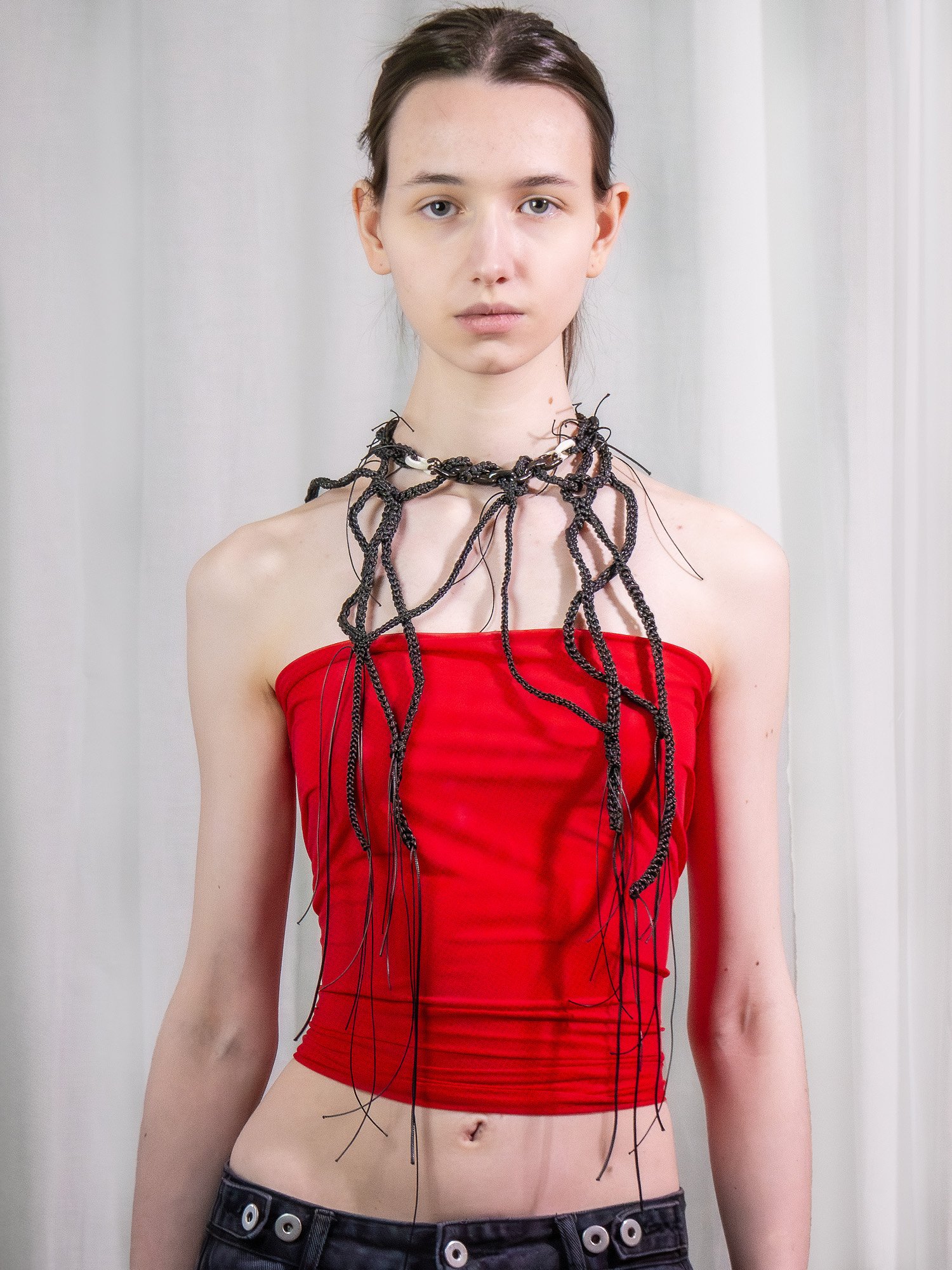 Chains and veins necklace