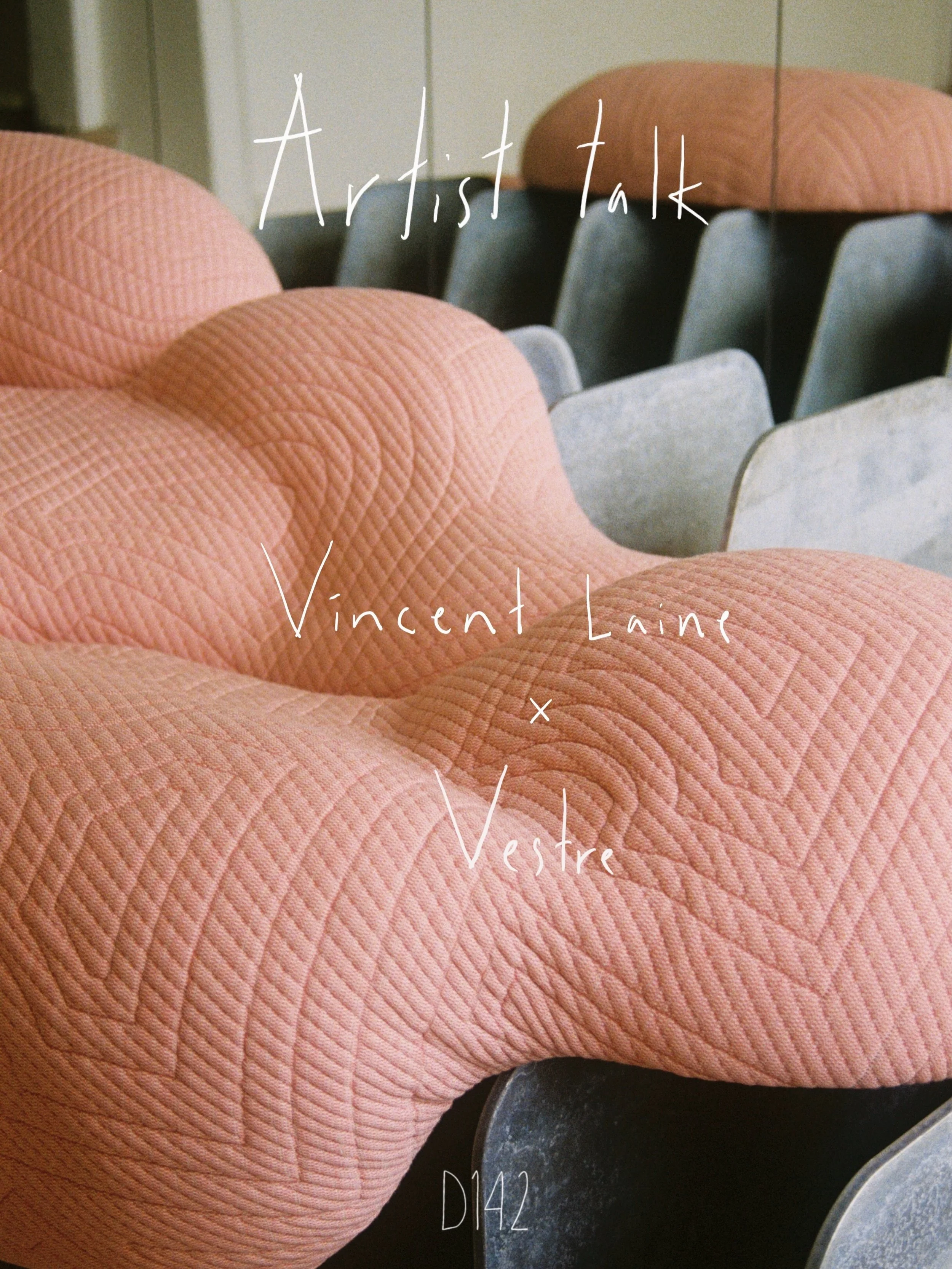 Thursday 4 June kl.18-20 
Join us for an evening with designer Vincent Laine and Vestre as they share the story behind their collaboration Unlikely Connection, the sculptural sofa currently on view at D142.

Thursday 4 June 18:00&ndash;20:00 ( talk s