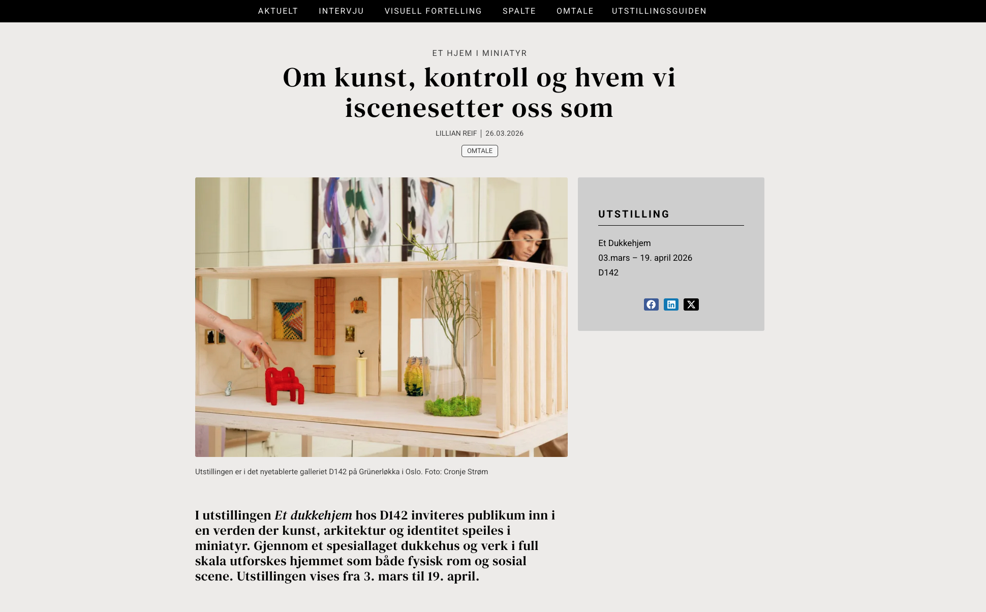 Magasinet Kunst - D142 - Et Dukkehjem