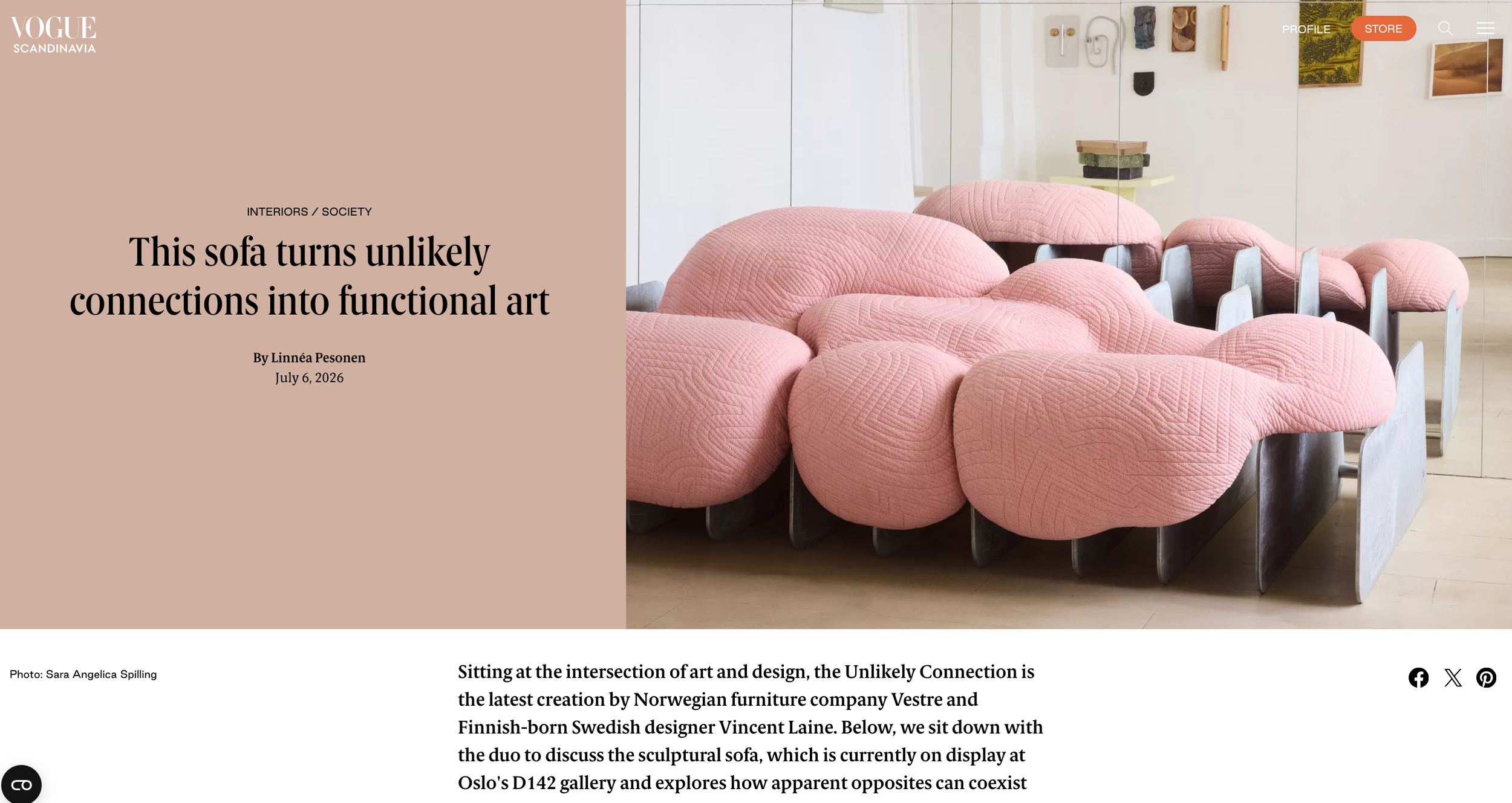 Vogue magazine -D142 -vincent laine - Vestre