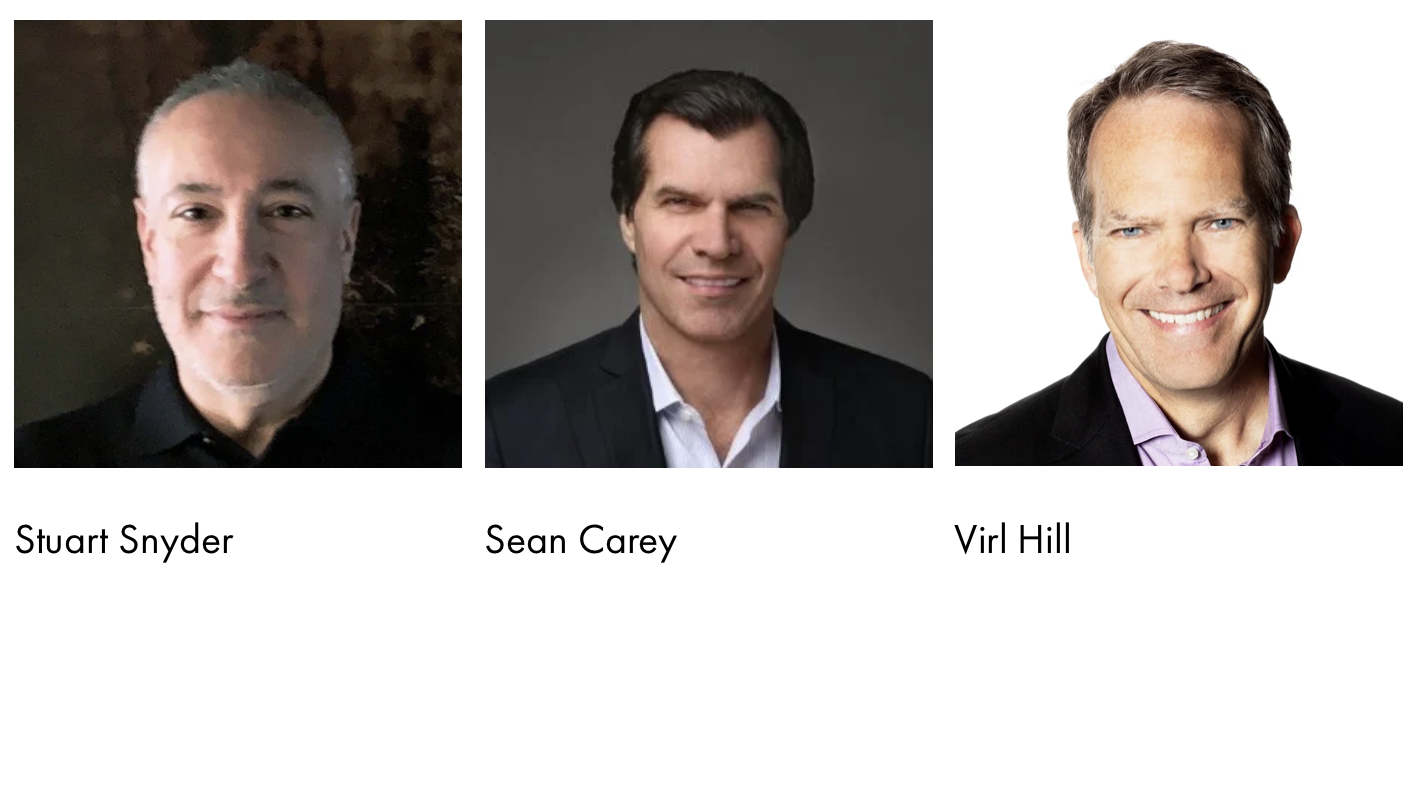Roundtable Entertainment Expands its Advisory Board with Media and Technology Veterans Stuart Snyder, Sean Carey, and Virl Hill