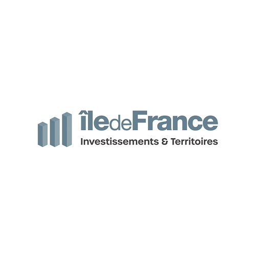 Logo de l'Île-de-France Investissements & Territoires avec des barres verticales.