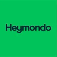 Logo vert avec le mot 'Heymondo' écris en noir