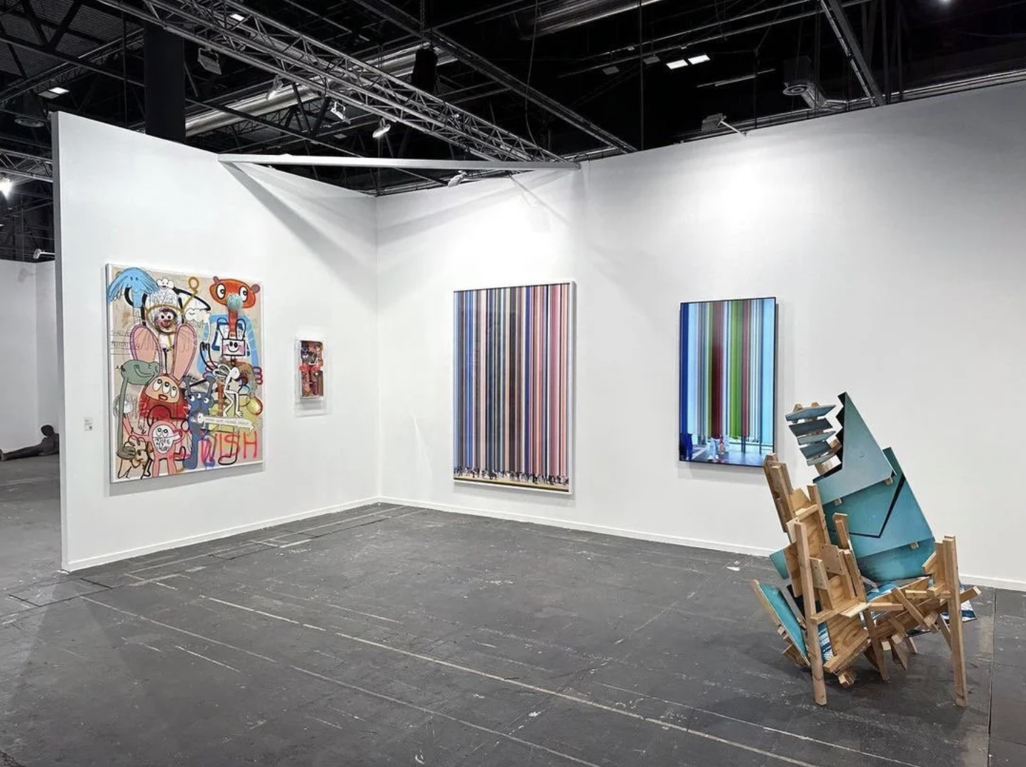Installation view ARCO Madrid 2023, presented by Galeria Ponce+Robles, Madrid, Spain.