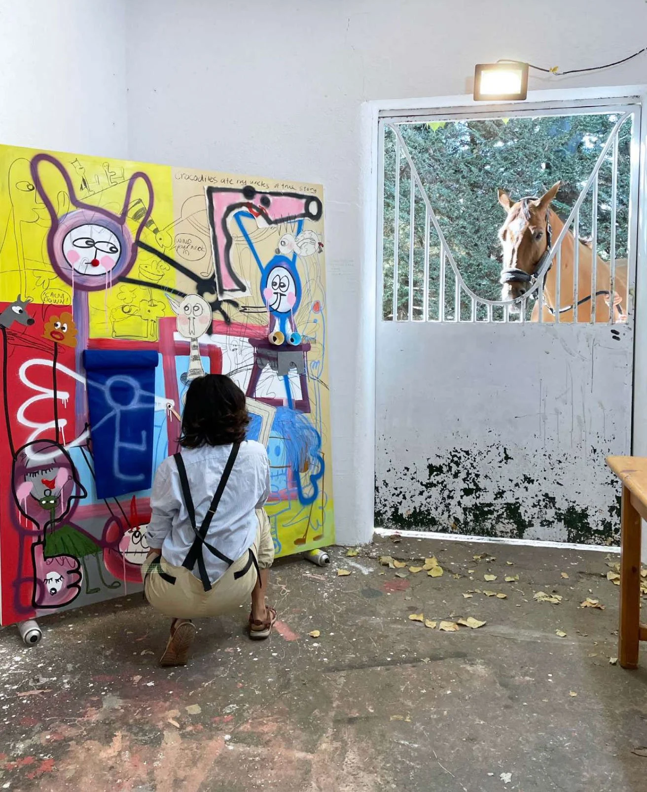 Studio at El Nucleo Residency (2023), Segovia, Spain
