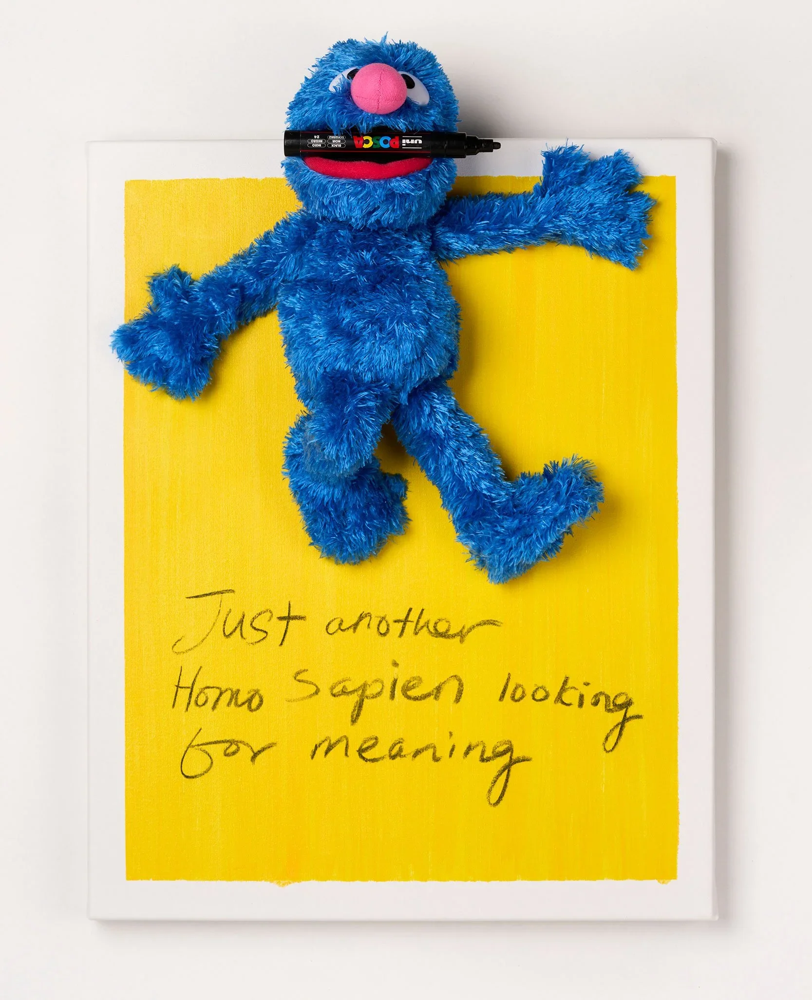 Eat, Ink and Die, 2022, mixed media and collage on canvas — 50 x 40cm. 