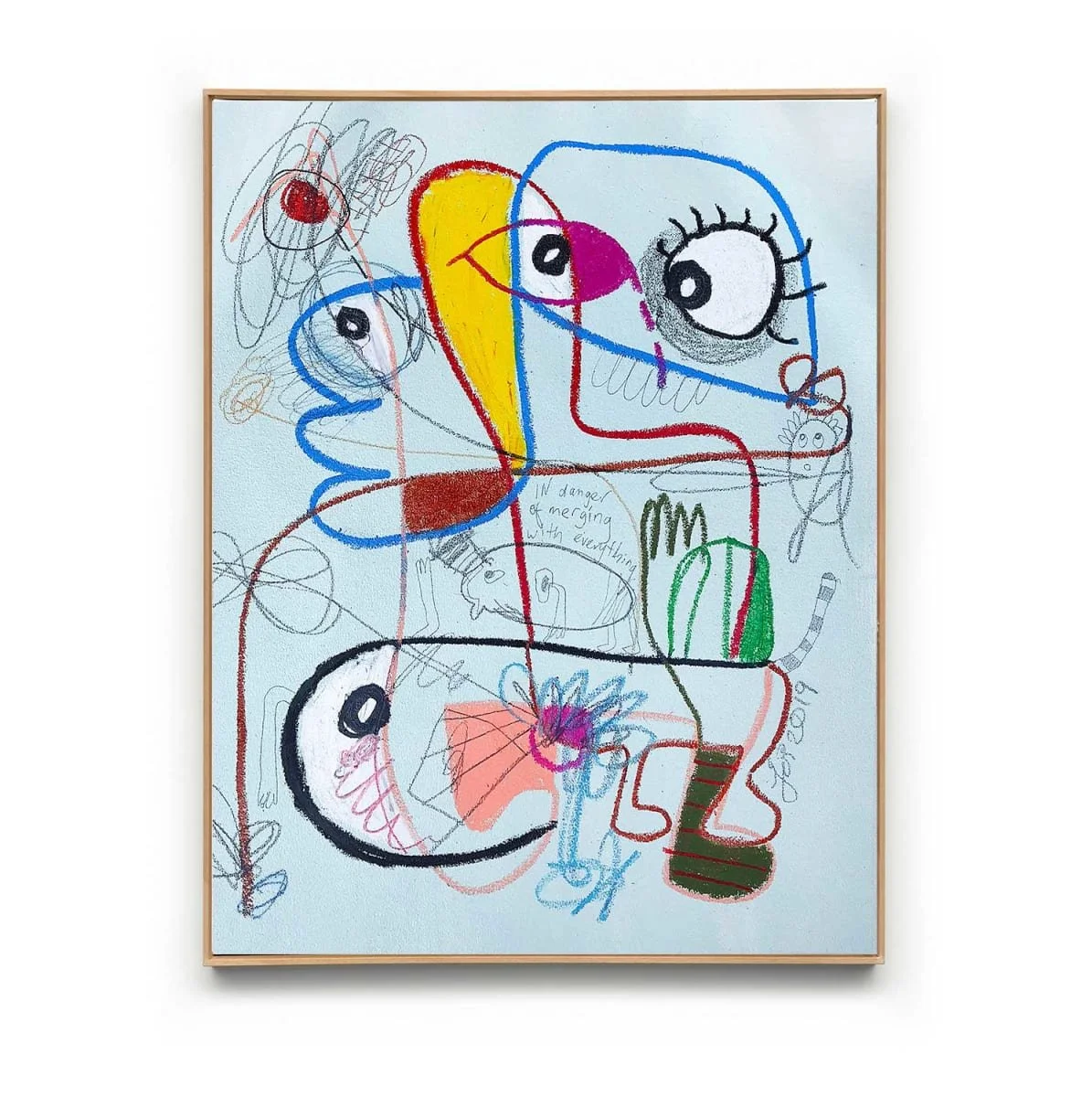 Sentry, 2019, mixed media on canvas — 40 x 30cm.